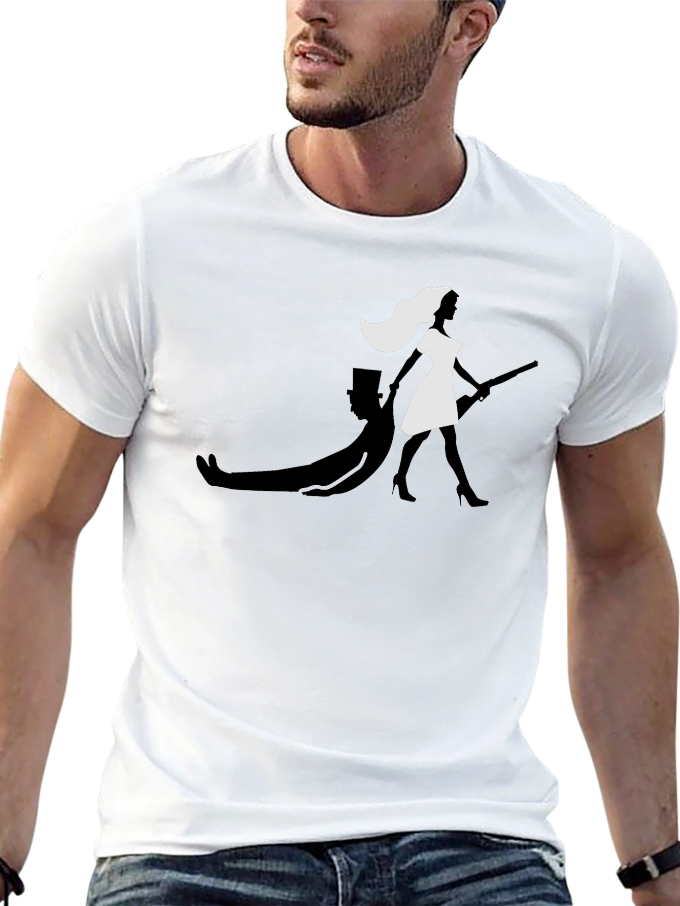 Humorous Bride T-Shirt - Leaving the Groom Behind