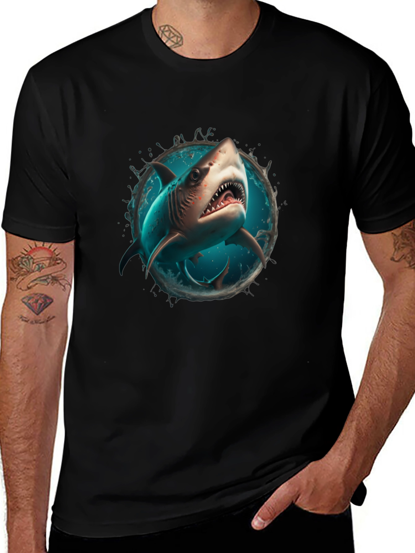 Shark Graphic Tee - Ocean Predator Design