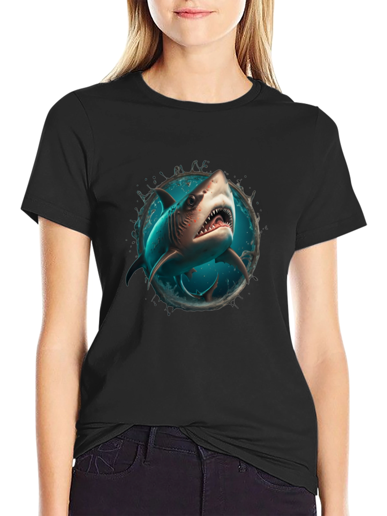 Shark Graphic Tee - Ocean Predator Design