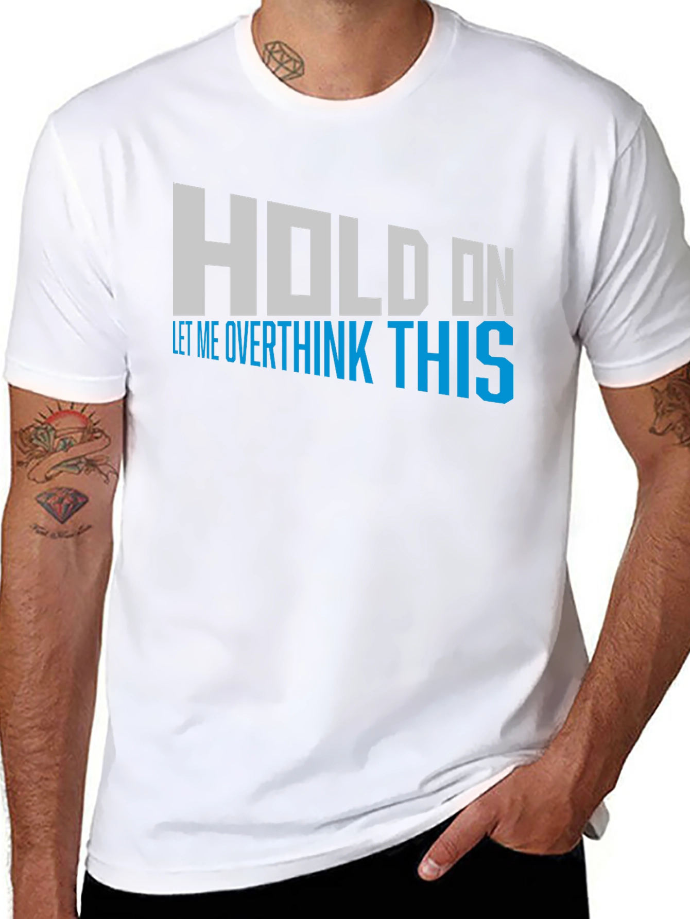 Overthink This Graphic Tee - Mens Black T-Shirt
