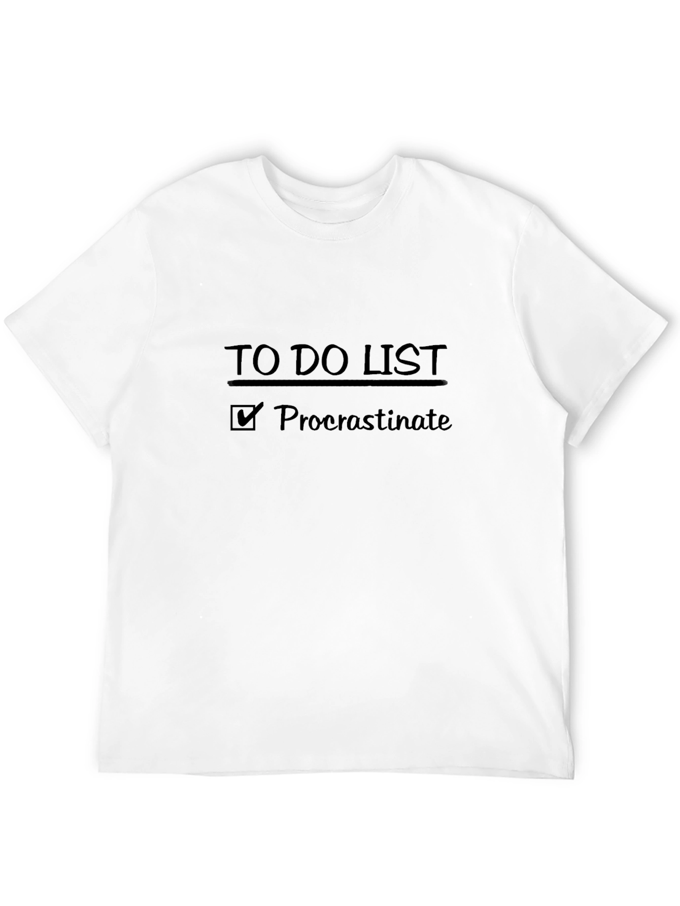 Procrastinate To Do List Graphic T-Shirt