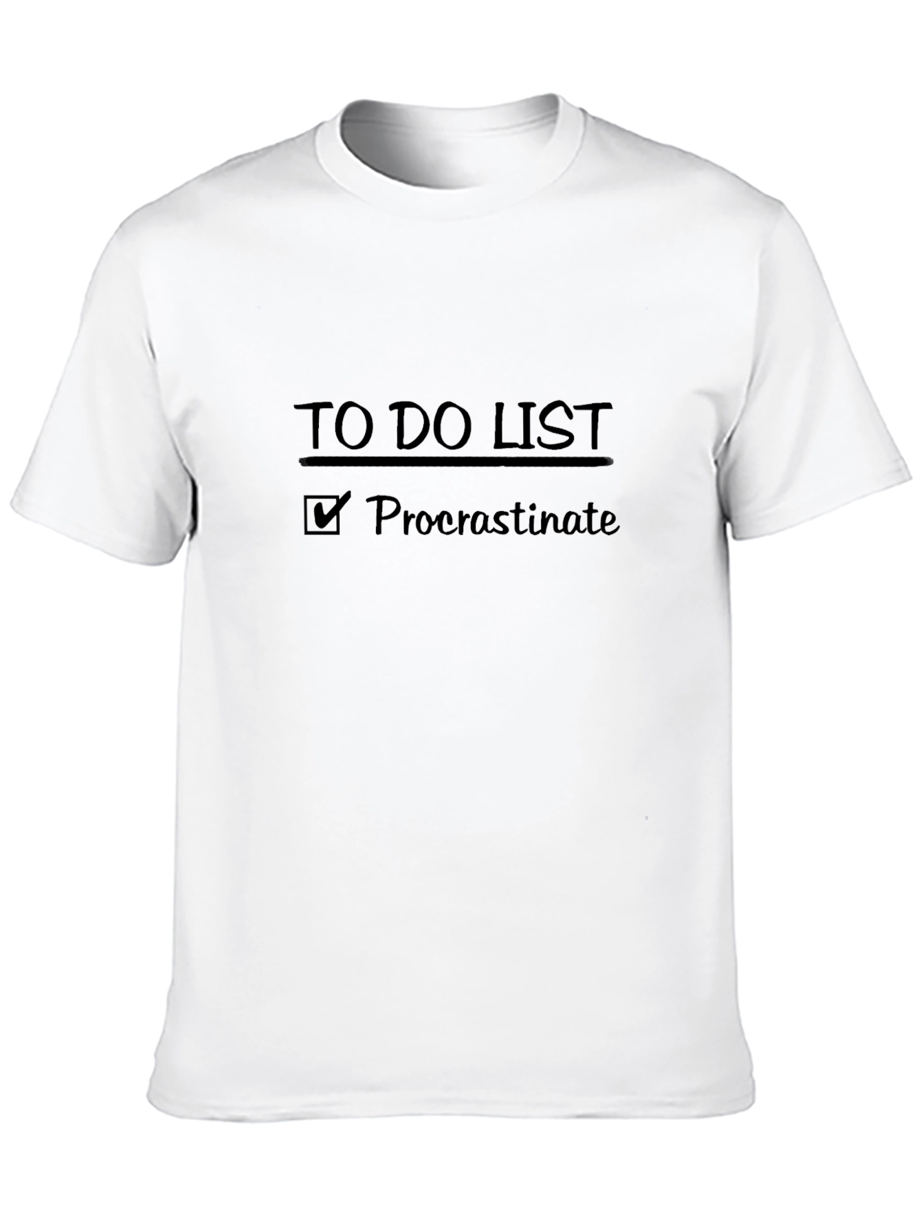 Procrastinate To Do List Graphic T-Shirt