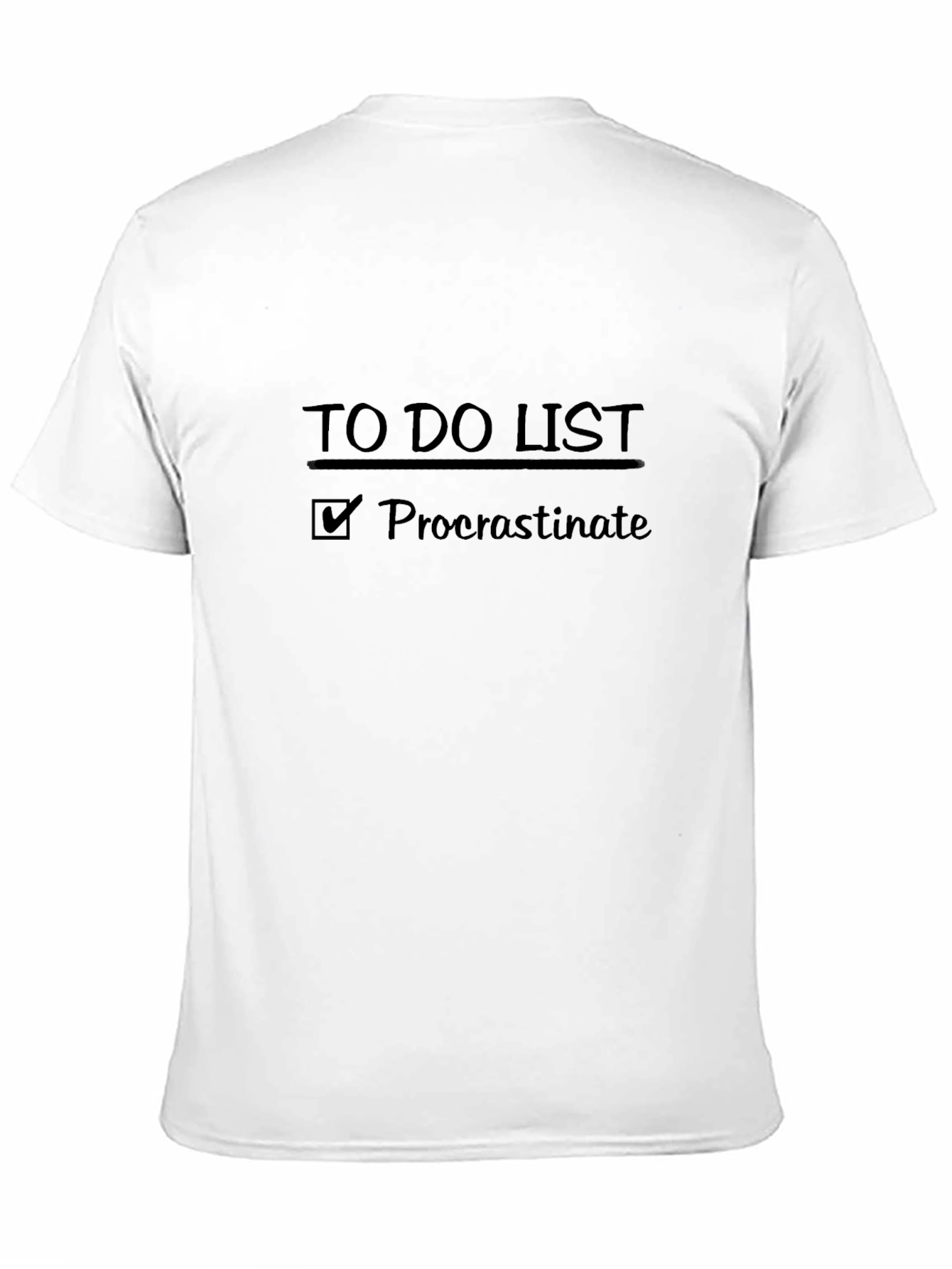 Procrastinate To Do List Graphic T-Shirt
