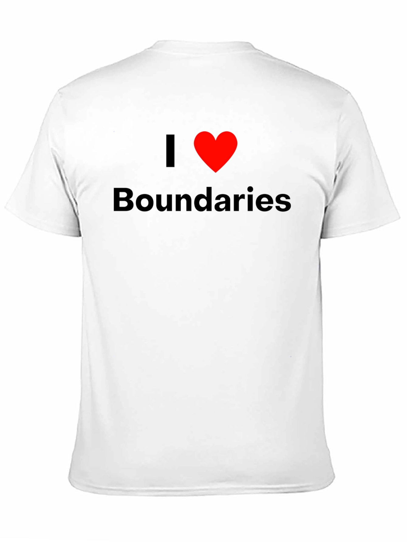 I Heart Boundaries Black T-Shirt
