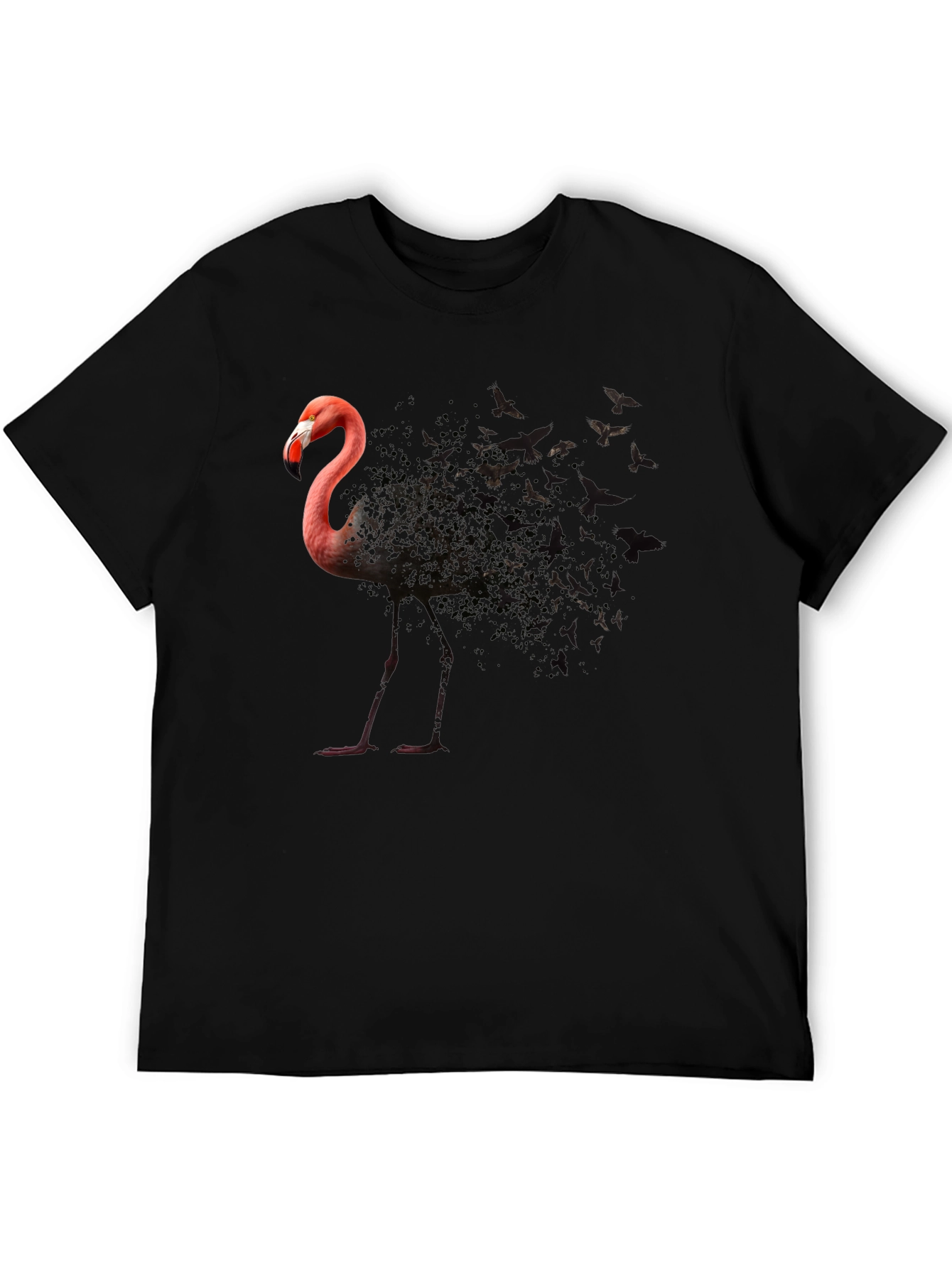 Flamingo Butterfly T-Shirt - Unique Graphic Tee