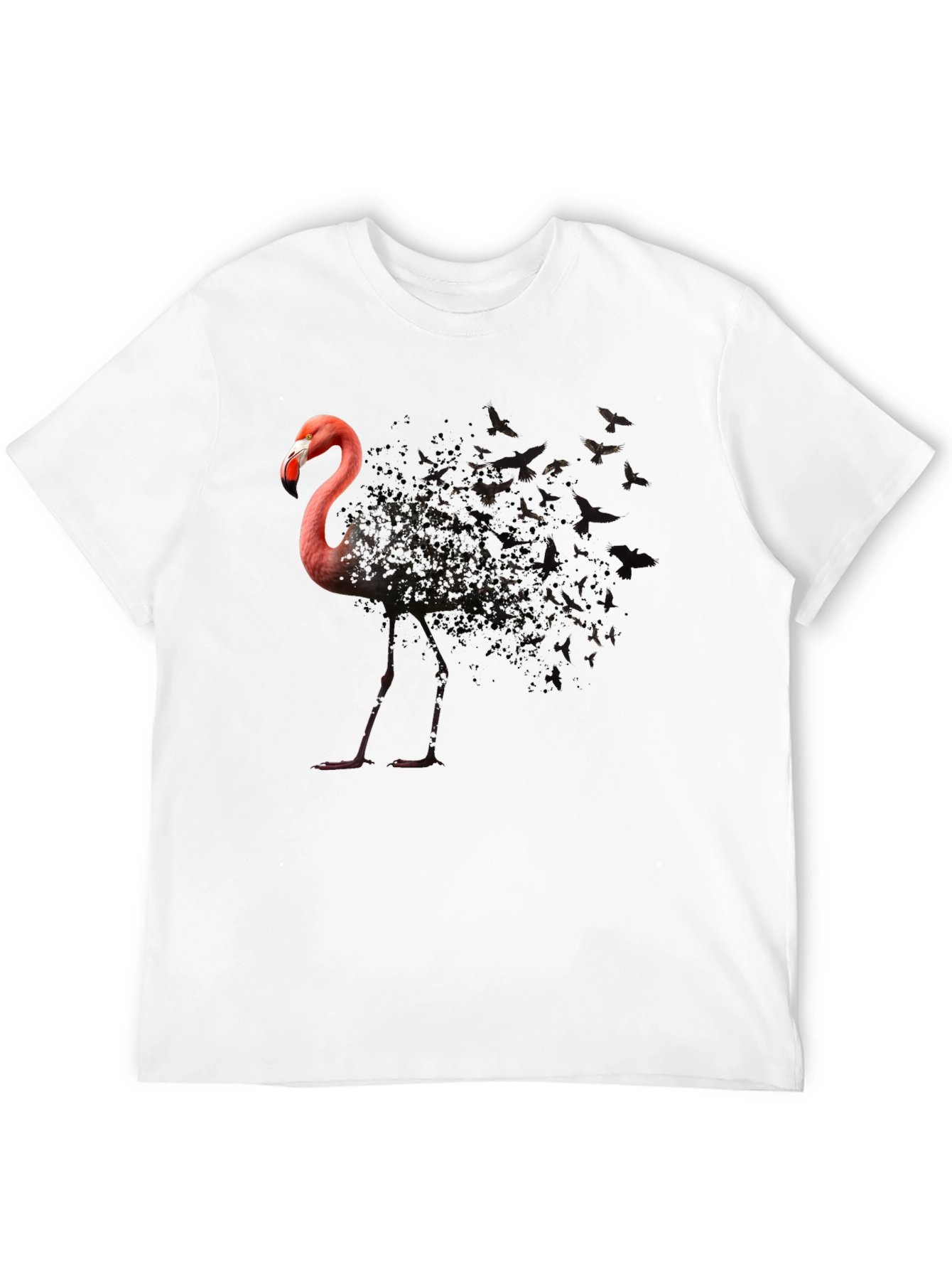 Flamingo Butterfly T-Shirt - Unique Graphic Tee
