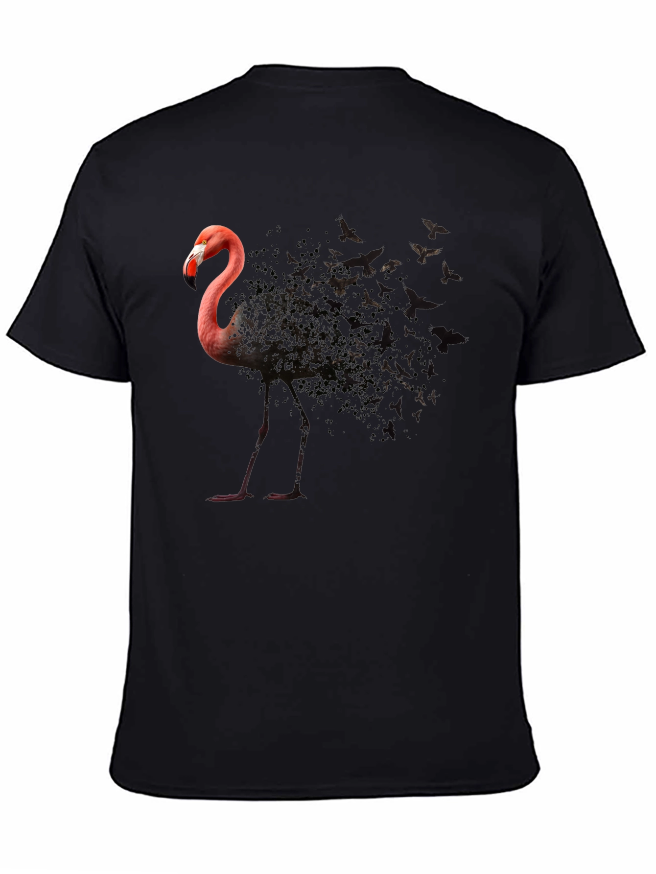 Flamingo Butterfly T-Shirt - Unique Graphic Tee