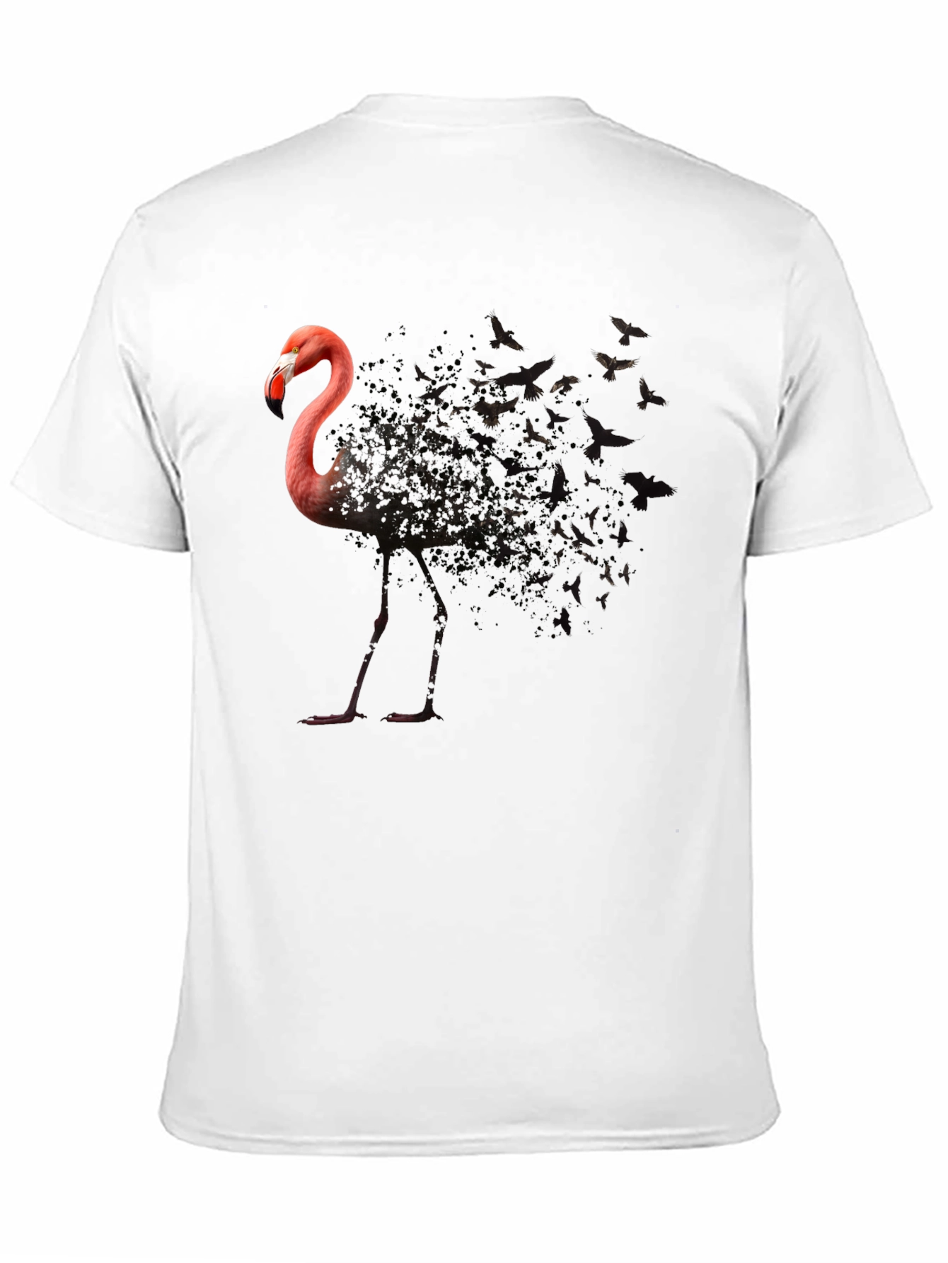 Flamingo Butterfly T-Shirt - Unique Graphic Tee