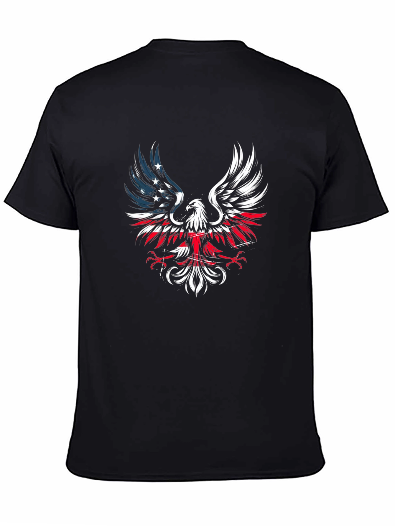 American Eagle Patriotic T-Shirt - Black