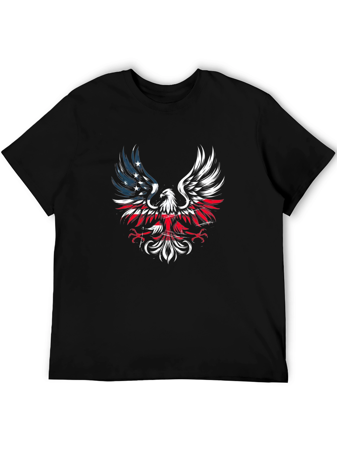American Eagle Patriotic T-Shirt - Black