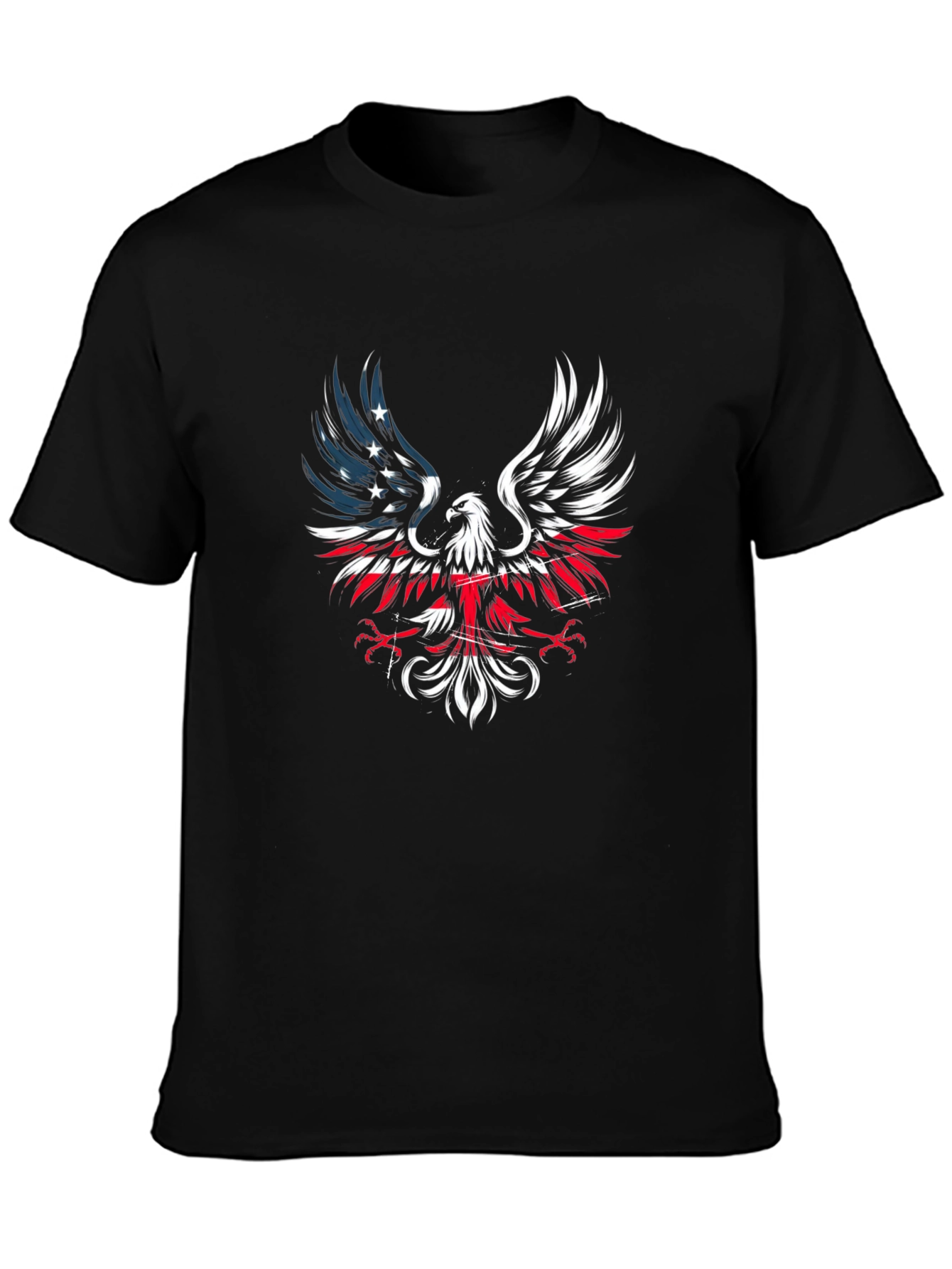 American Eagle Patriotic T-Shirt - Black