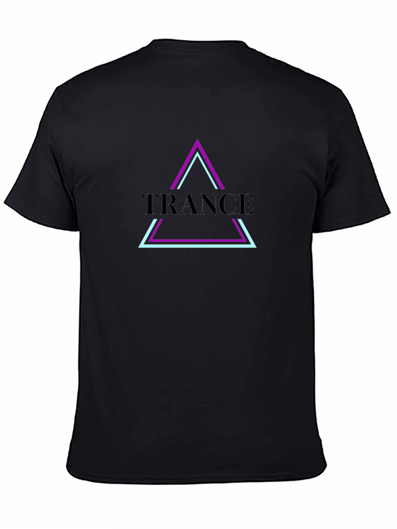Trance Music Graphic Tee - Black Cotton T-Shirt