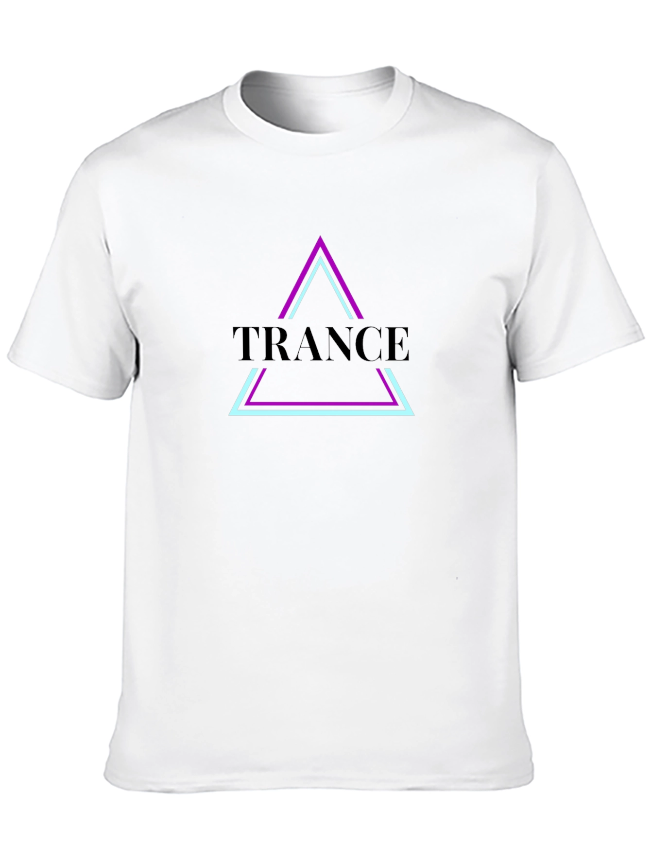 Trance Music Graphic Tee - Black Cotton T-Shirt
