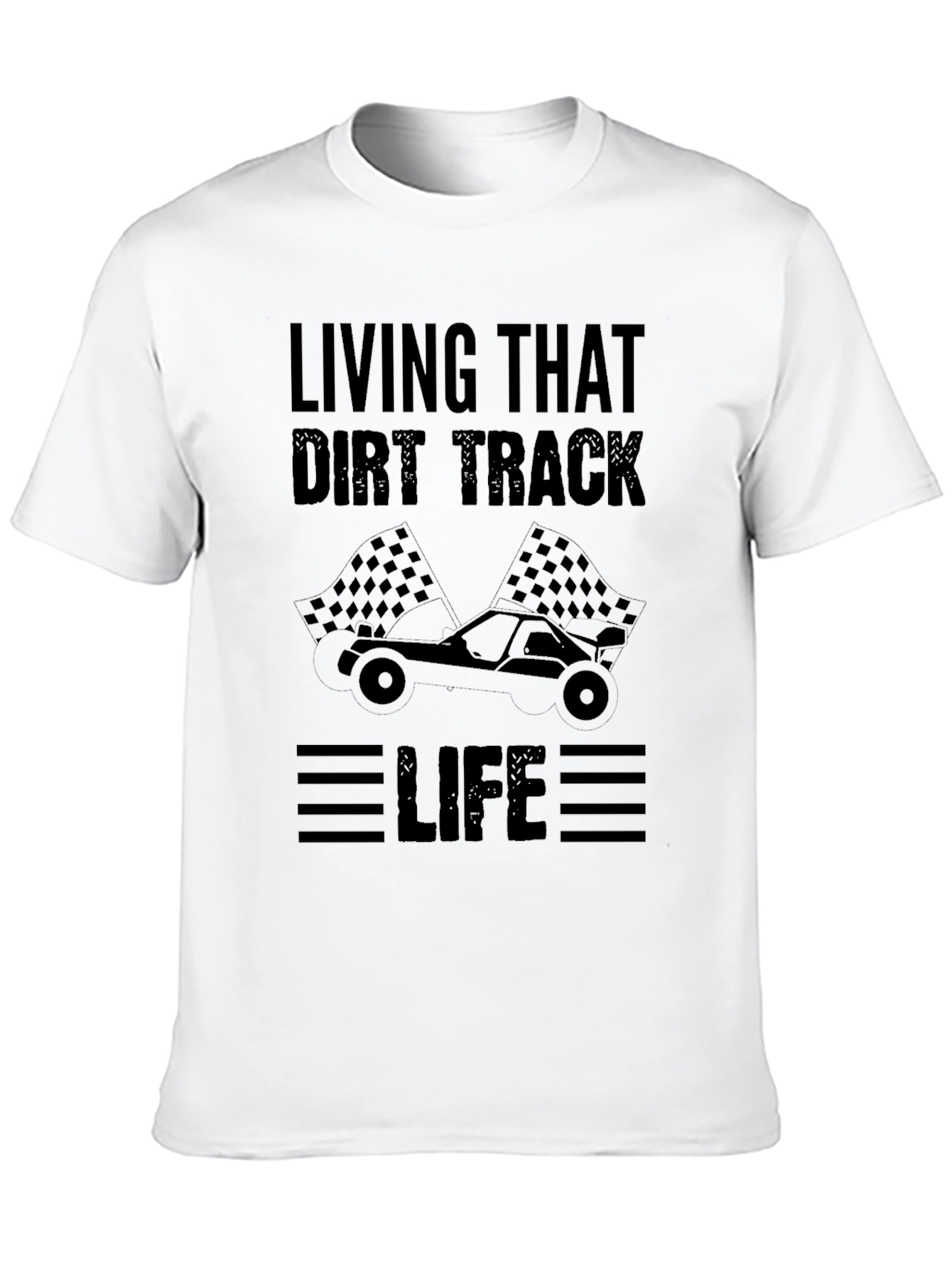 Dirt Track Racing Life Graphic Tee
