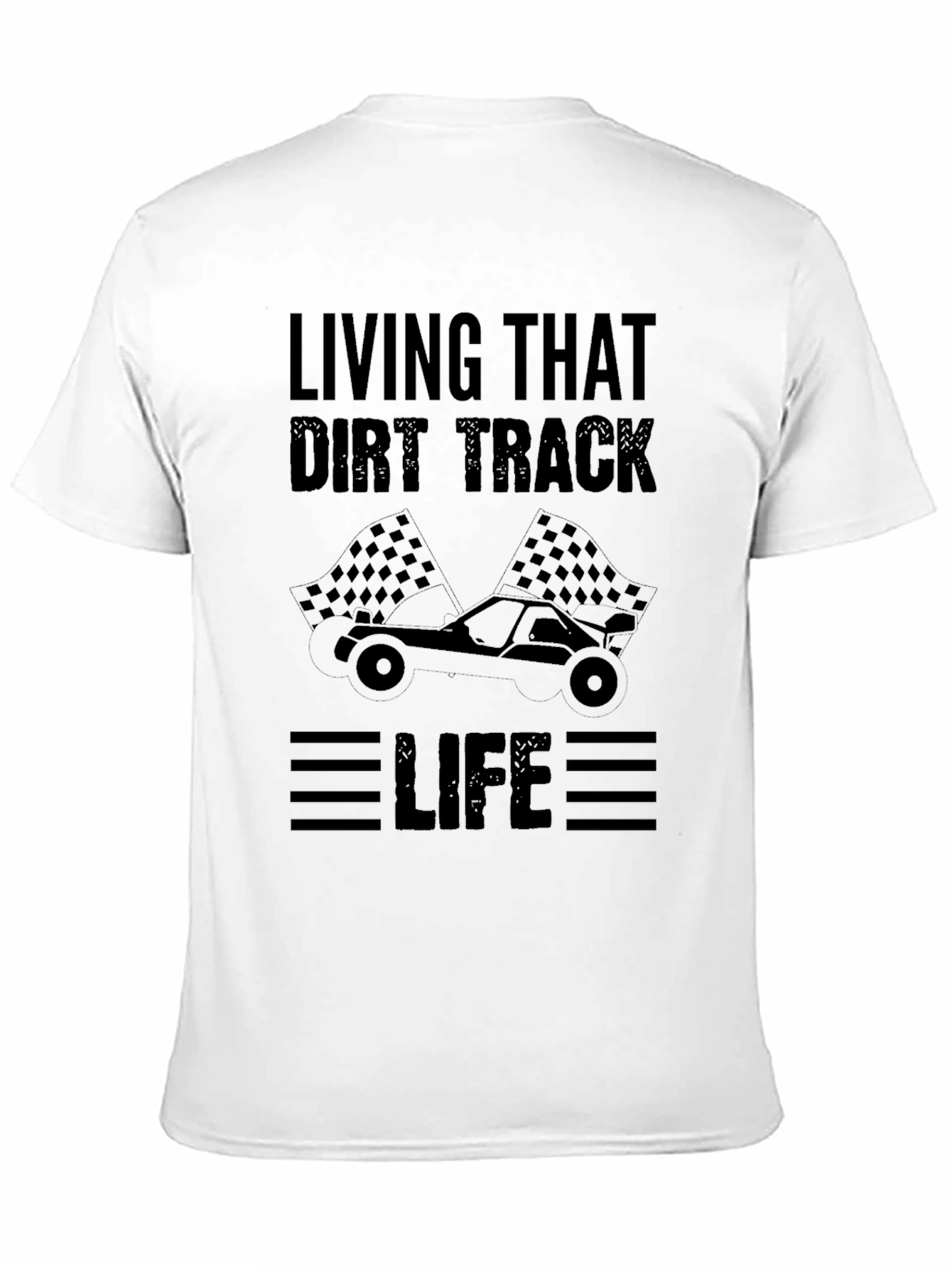 Dirt Track Racing Life Graphic Tee
