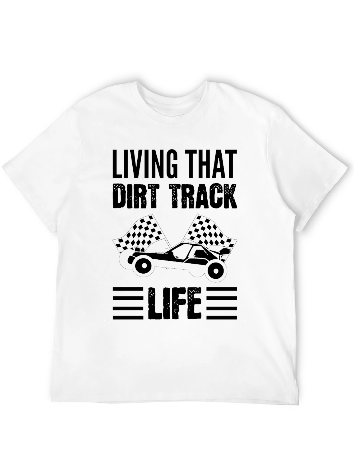 Dirt Track Racing Life Graphic Tee