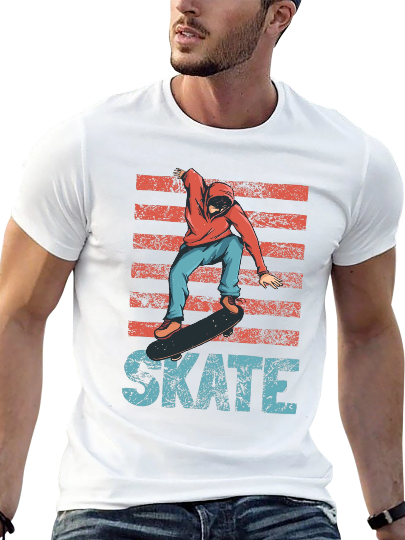 Skate T-Shirt - Cool Skateboarder Graphic Tee