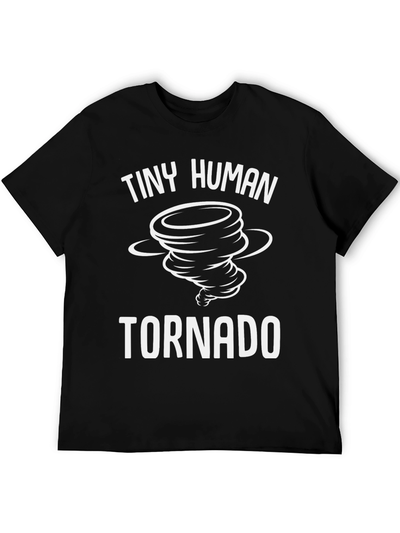 Tiny Human Tornado Black Graphic Tee