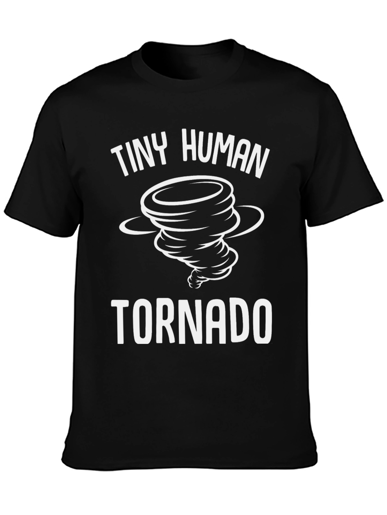 Tiny Human Tornado Black Graphic Tee