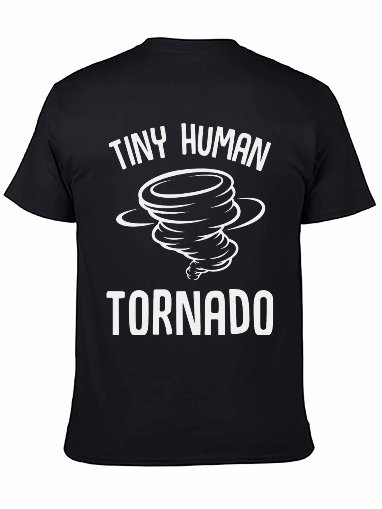 Tiny Human Tornado Black Graphic Tee