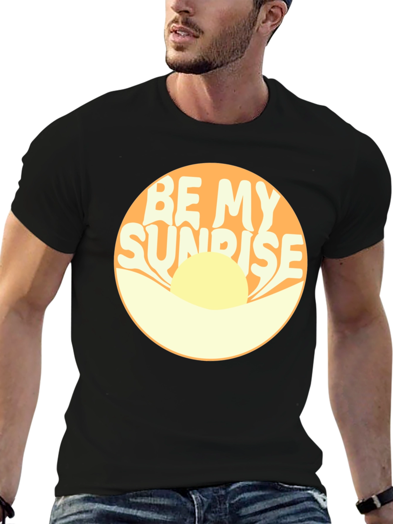 Be My Sunrise Graphic Tee - Retro Design