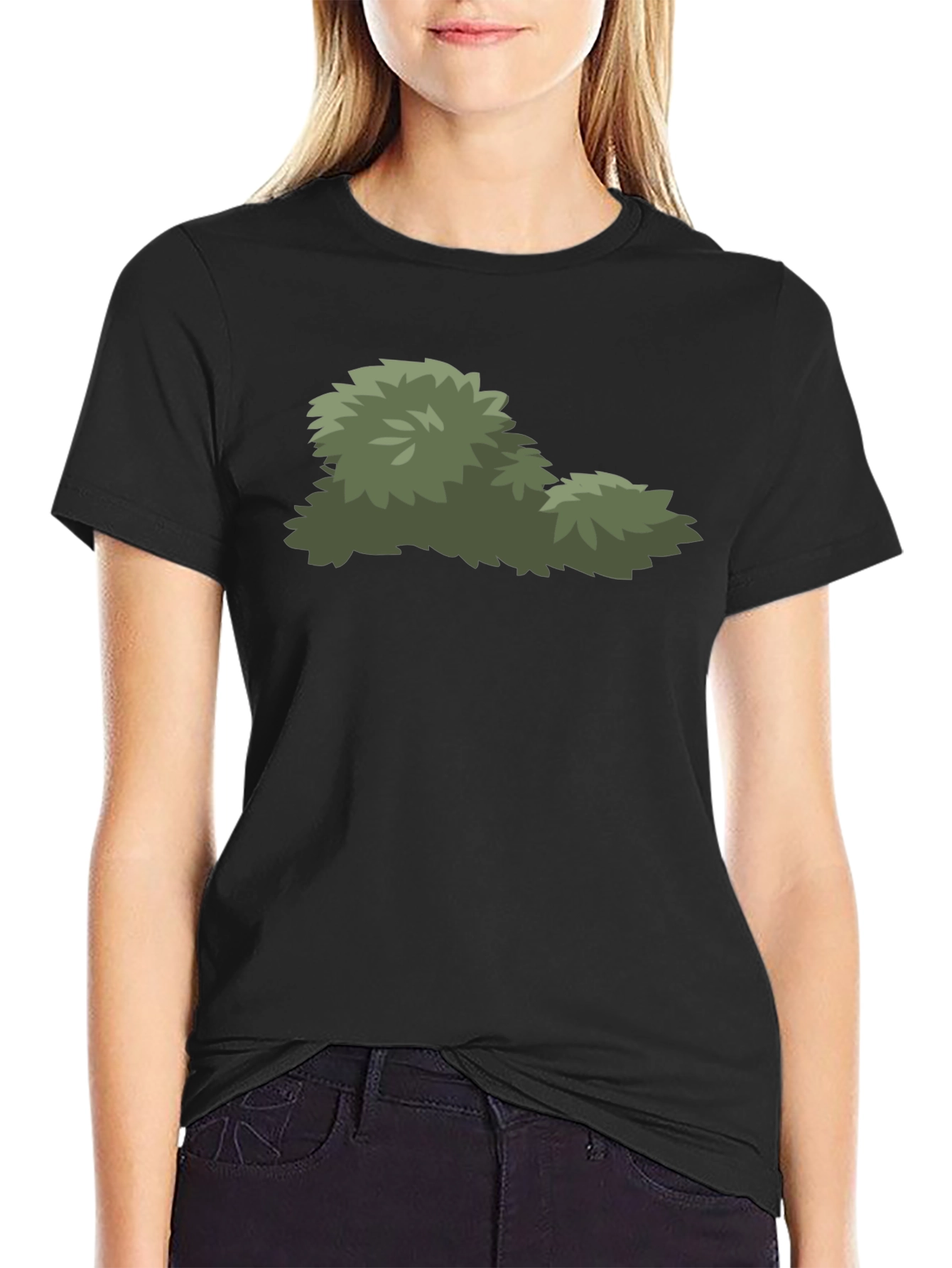 Bush Graphic Black T-Shirt - Nature Lover Tee
