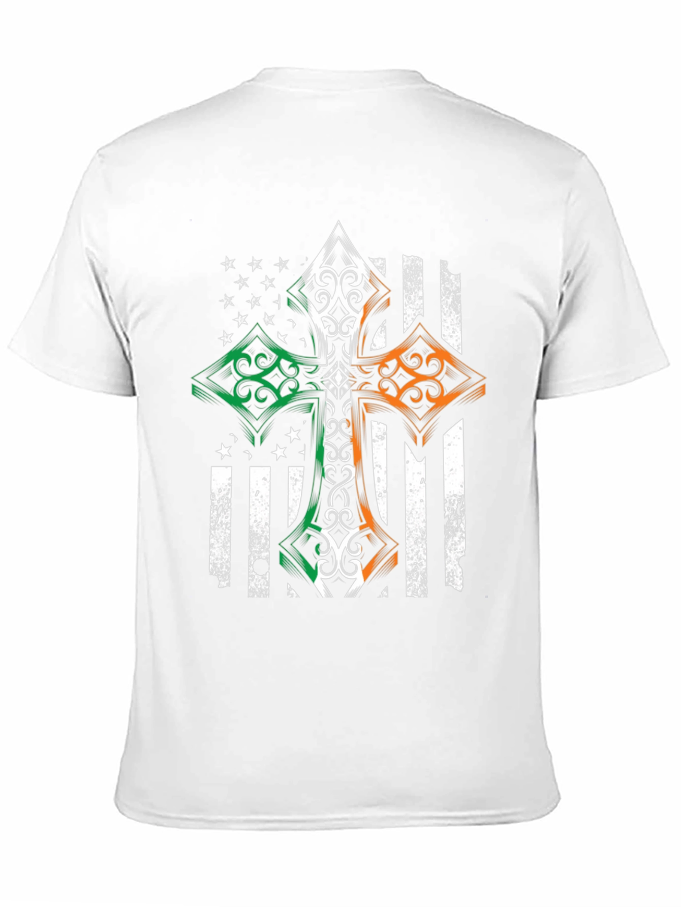Irish American Flag Cross T-Shirt