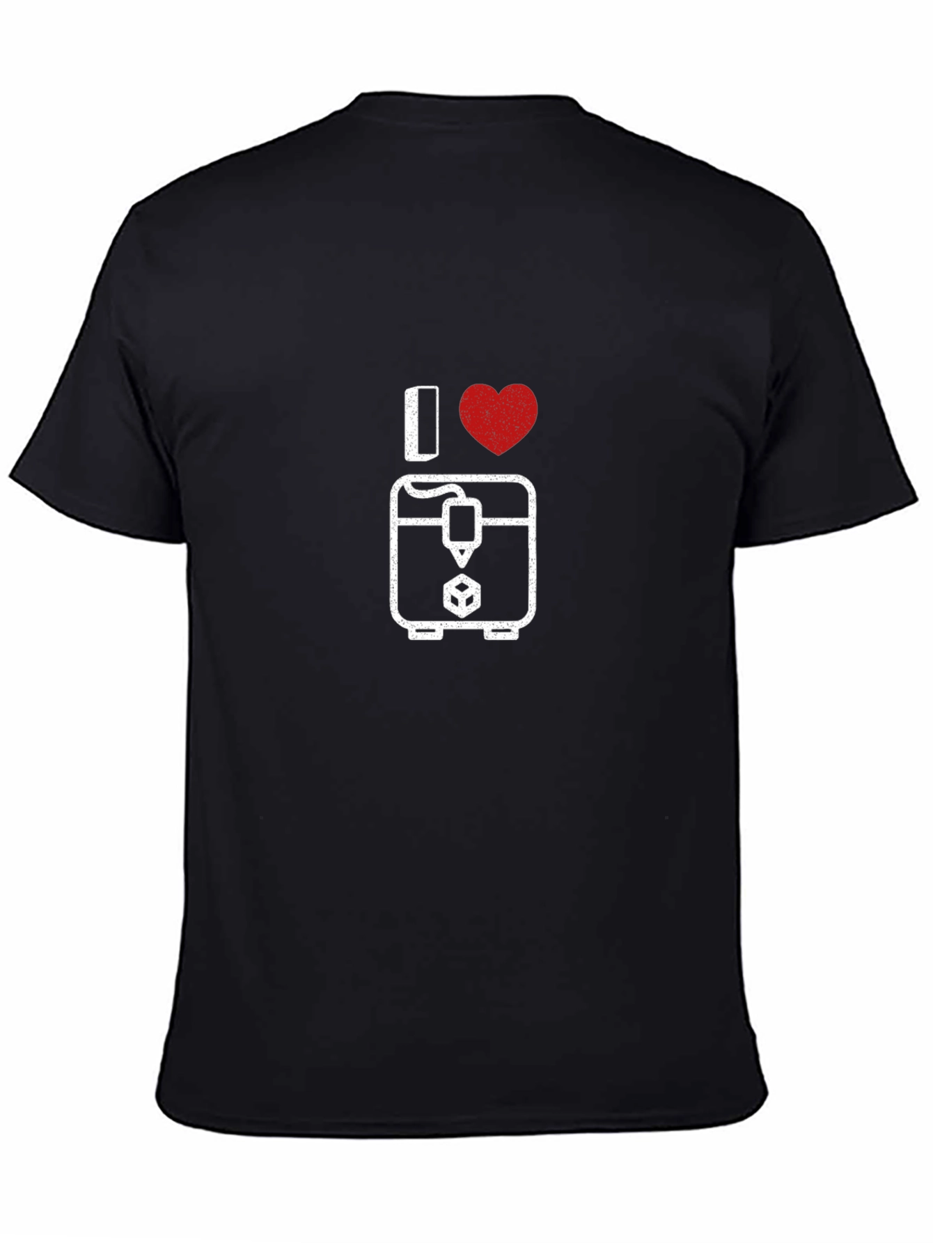 I Love 3D Printing Black T-Shirt