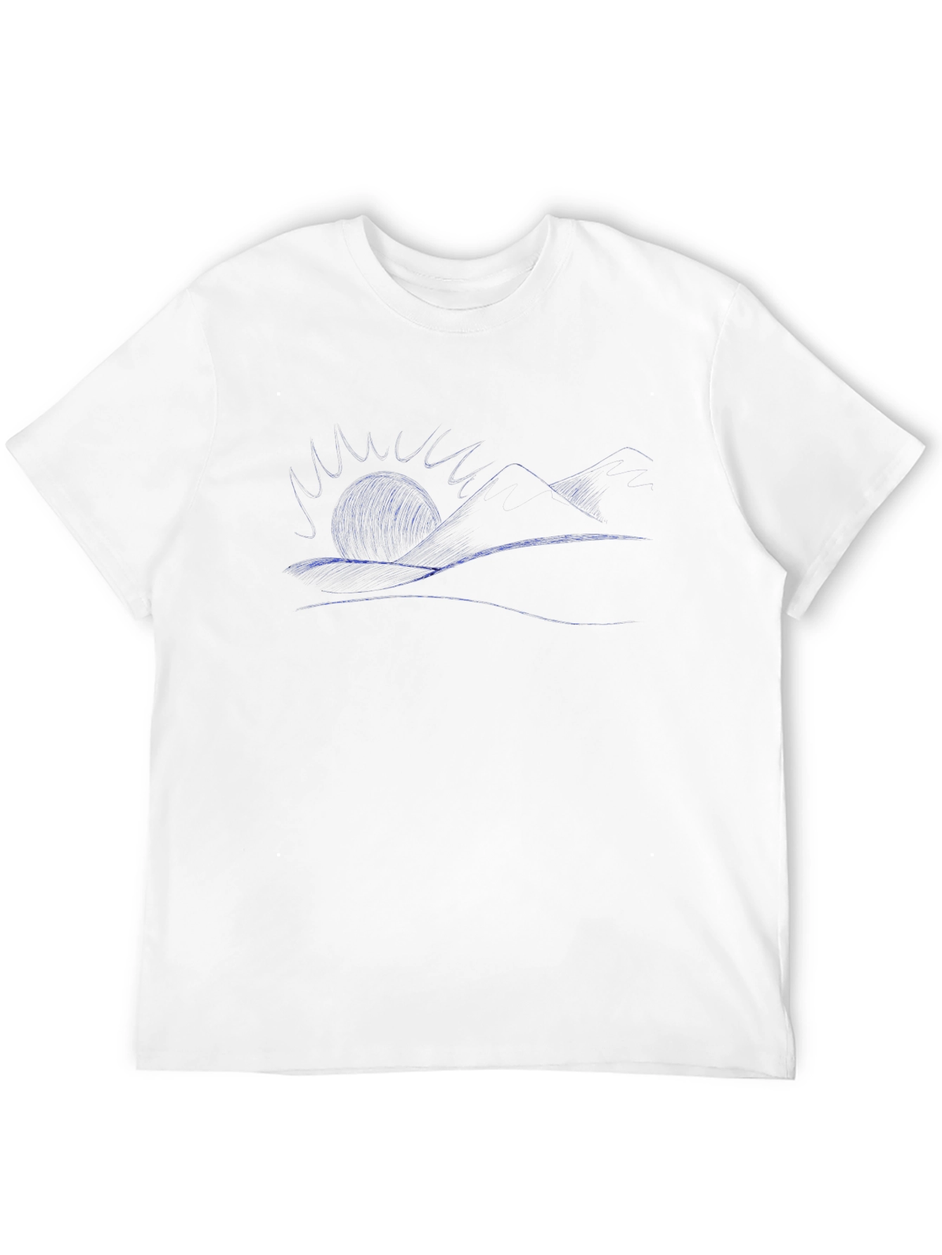 Abstract Landscape T-Shirt - Mens Black Tee