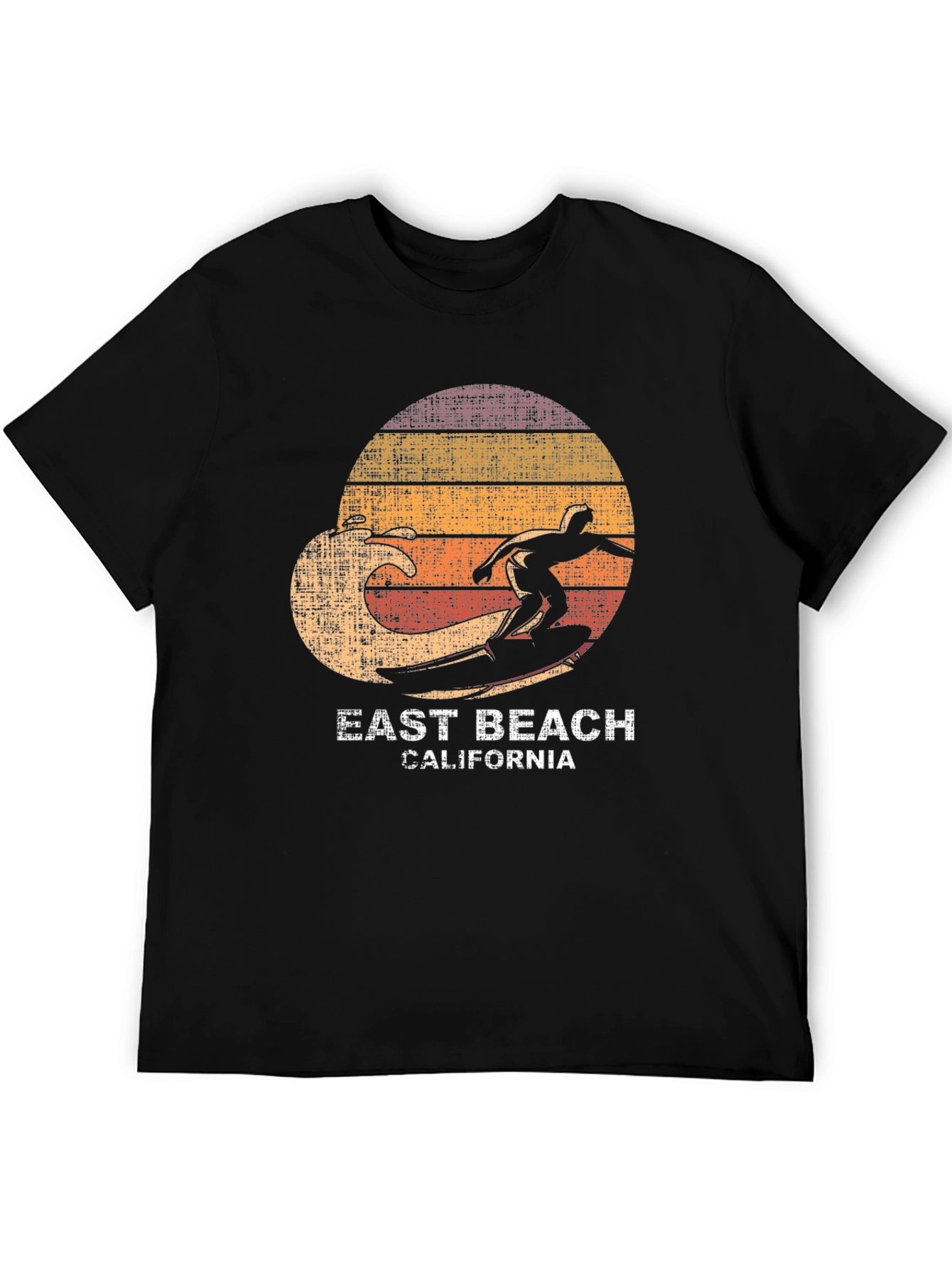 East Beach California Surfer Graphic T-Shirt