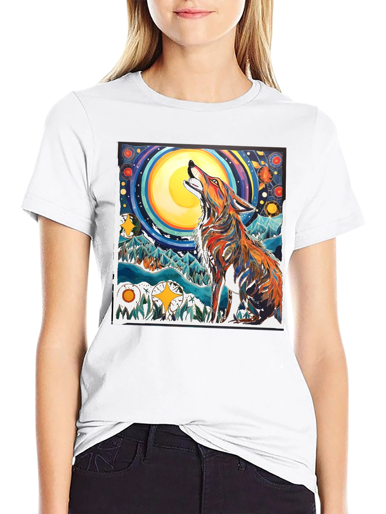 Wolf Moon Graphic T-Shirt