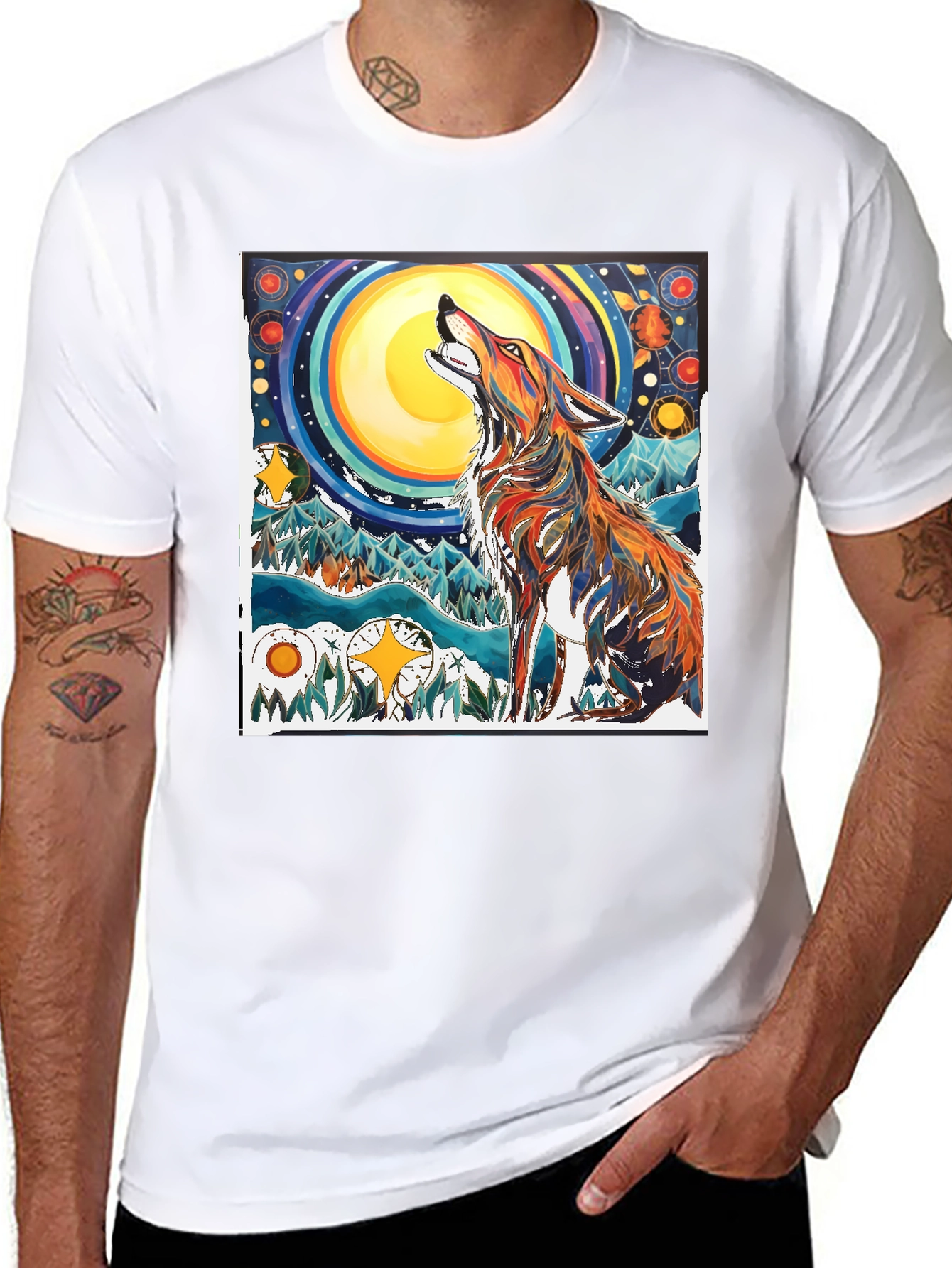 Wolf Moon Graphic T-Shirt
