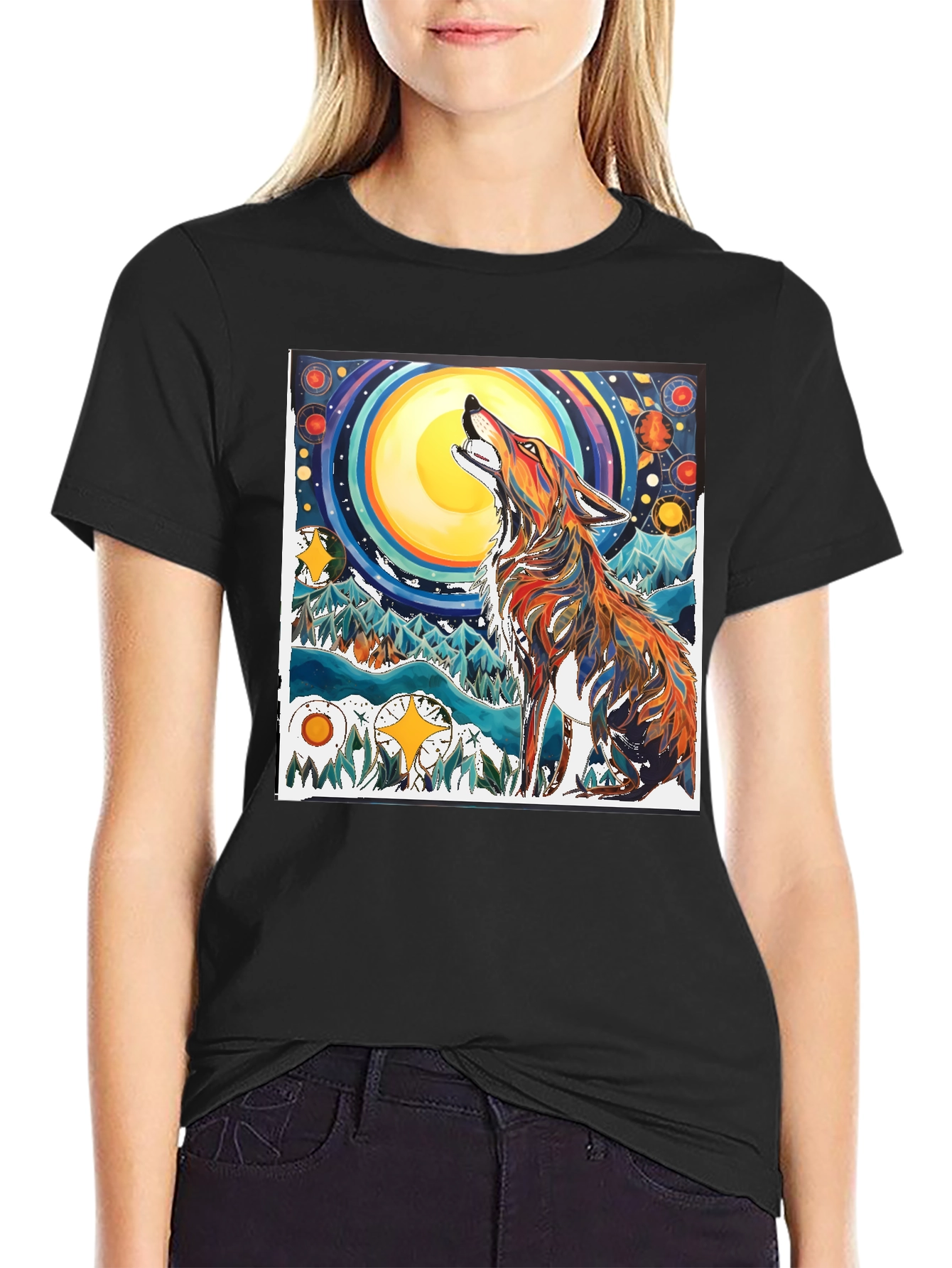 Wolf Moon Graphic T-Shirt