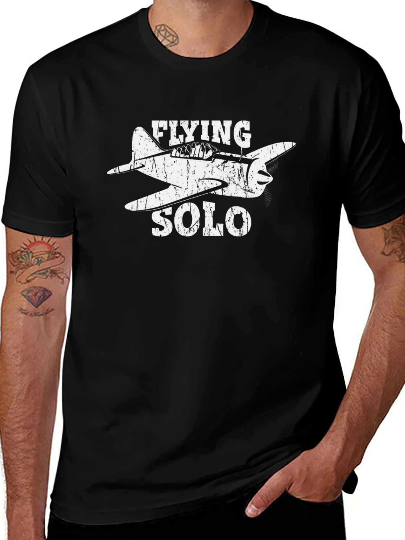 Flying Solo Airplane T-Shirt