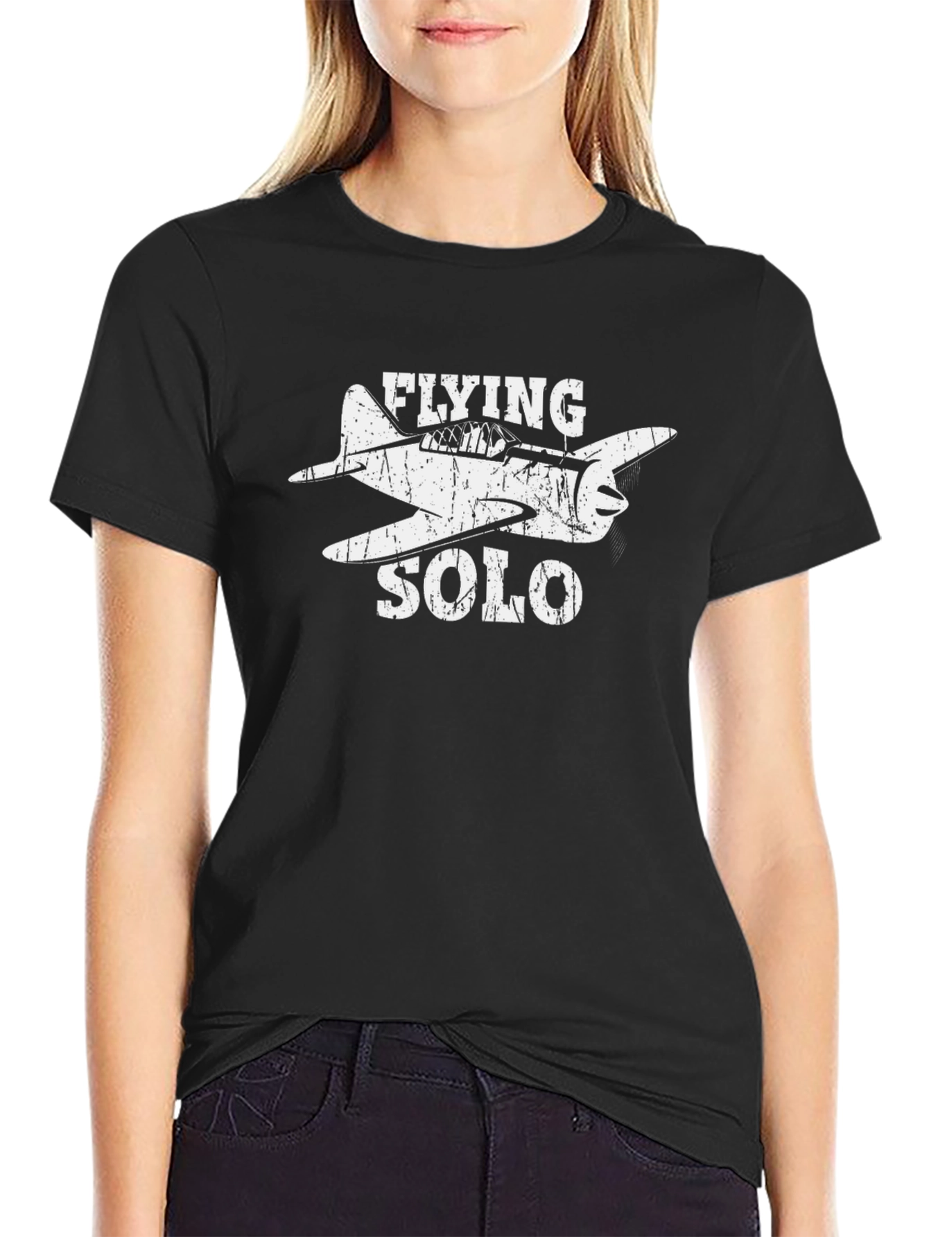 Flying Solo Airplane T-Shirt