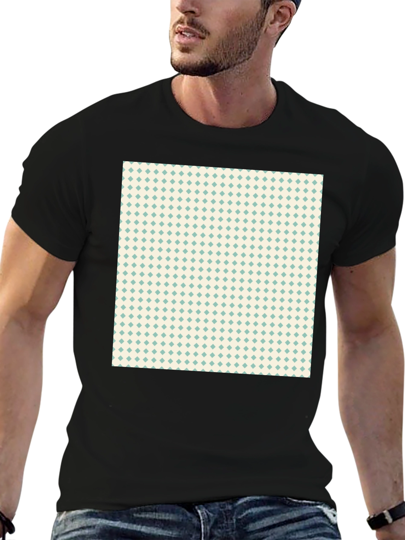 Diamond Pattern T-Shirt - Modern Style