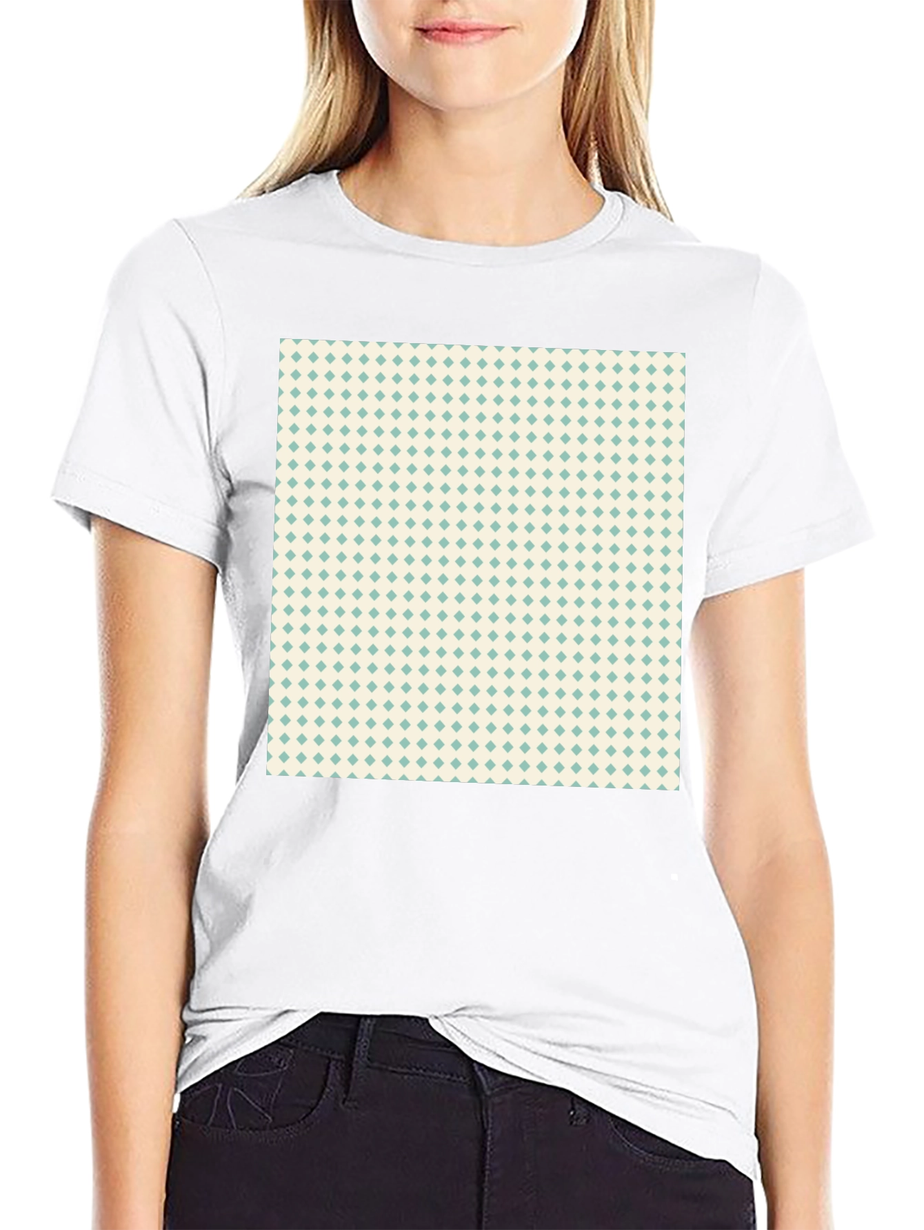 Diamond Pattern T-Shirt - Modern Style