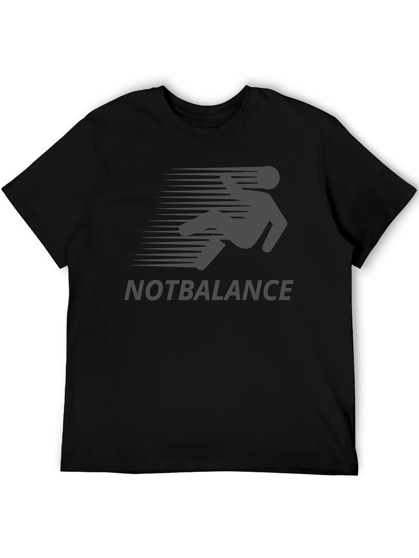 NOTBALANCE Graphic Tee - Funny Falling Man Design