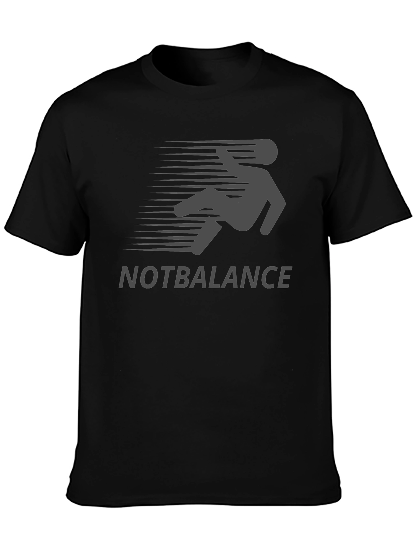 NOTBALANCE Graphic Tee - Funny Falling Man Design