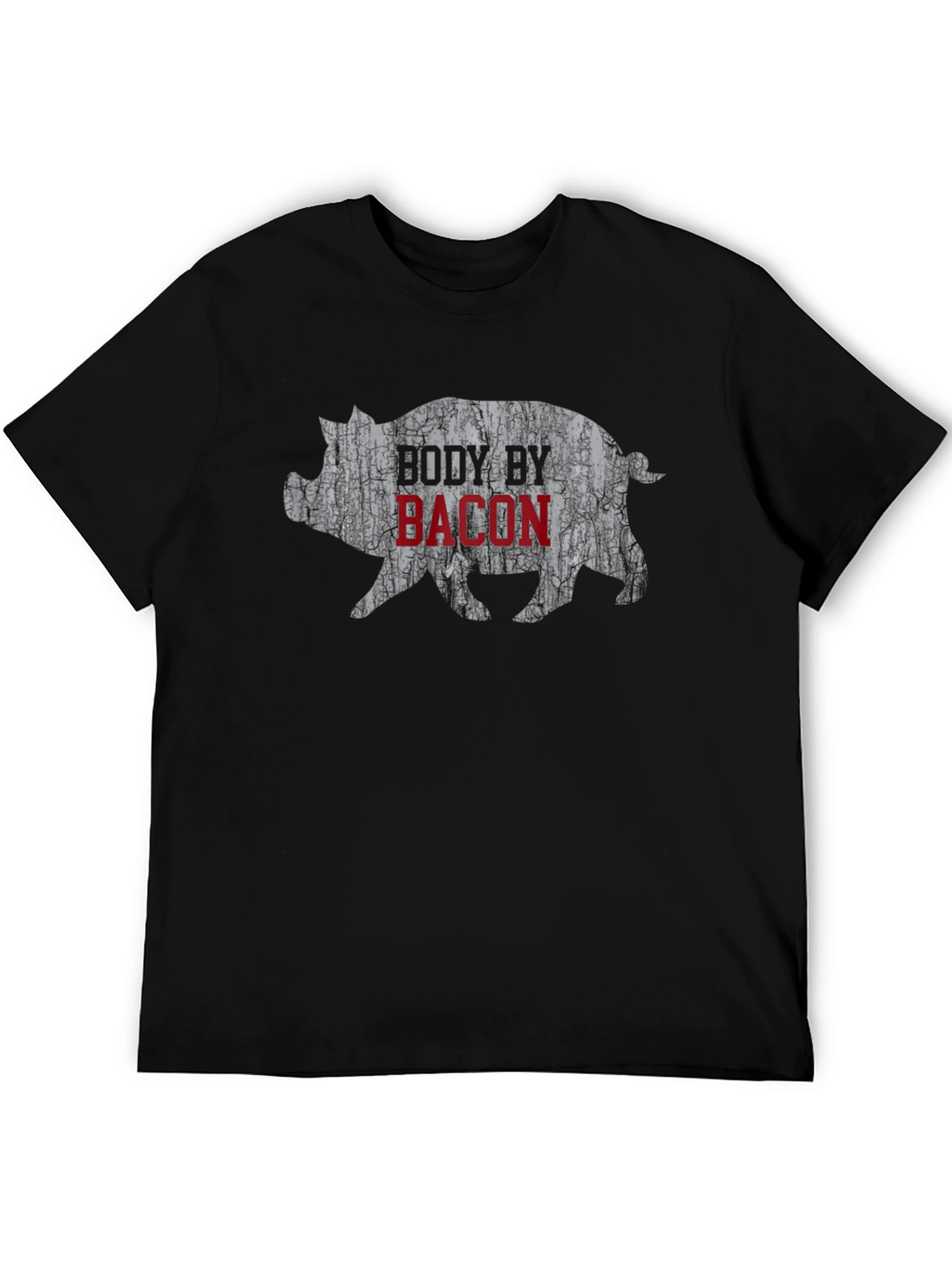 Body by Bacon Graphic Tee - Black Cotton T-Shirt