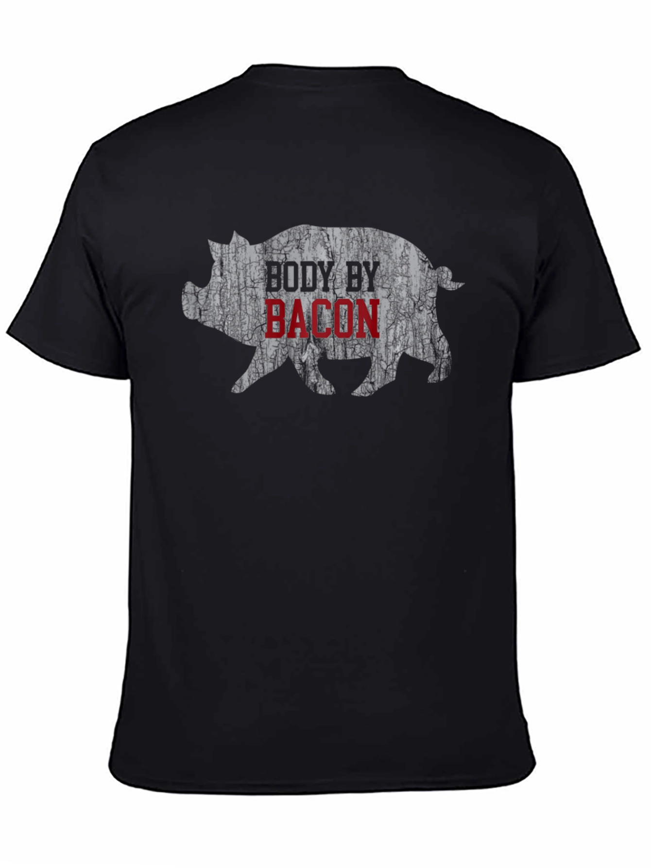 Body by Bacon Graphic Tee - Black Cotton T-Shirt