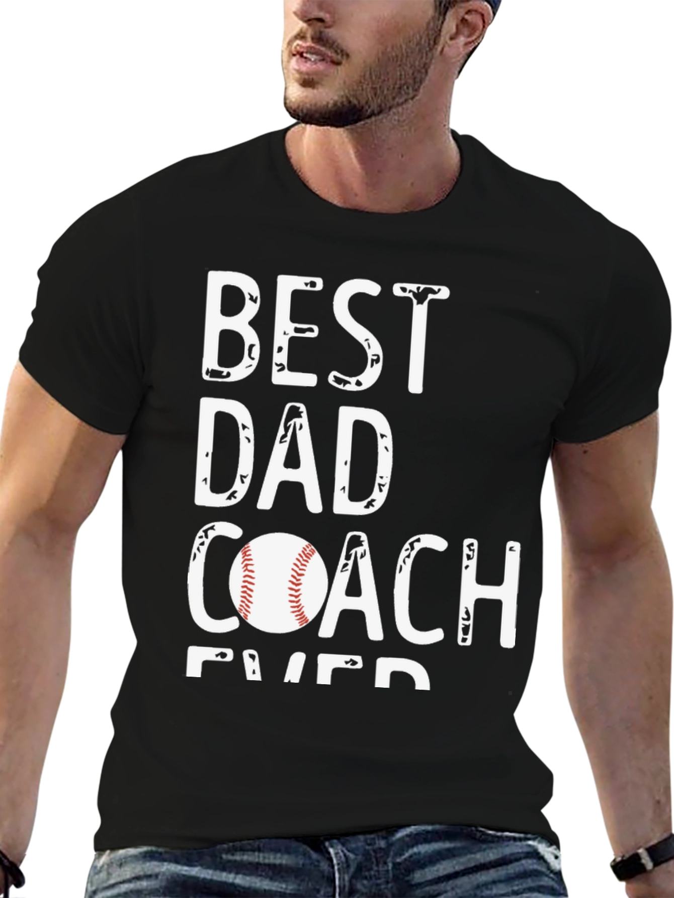 Best Dad Coach Ever Graphic Tee