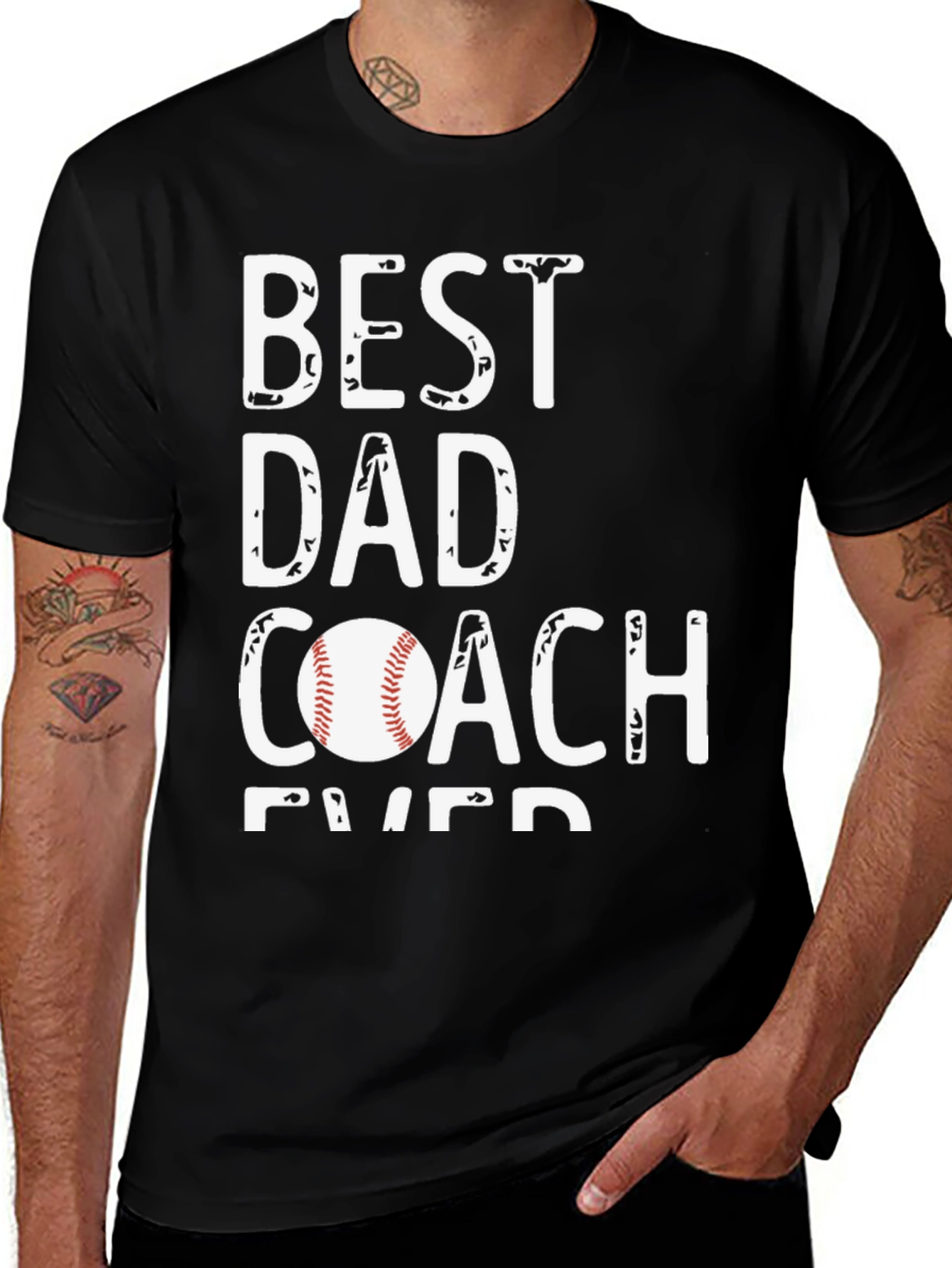 Best Dad Coach Ever Graphic Tee