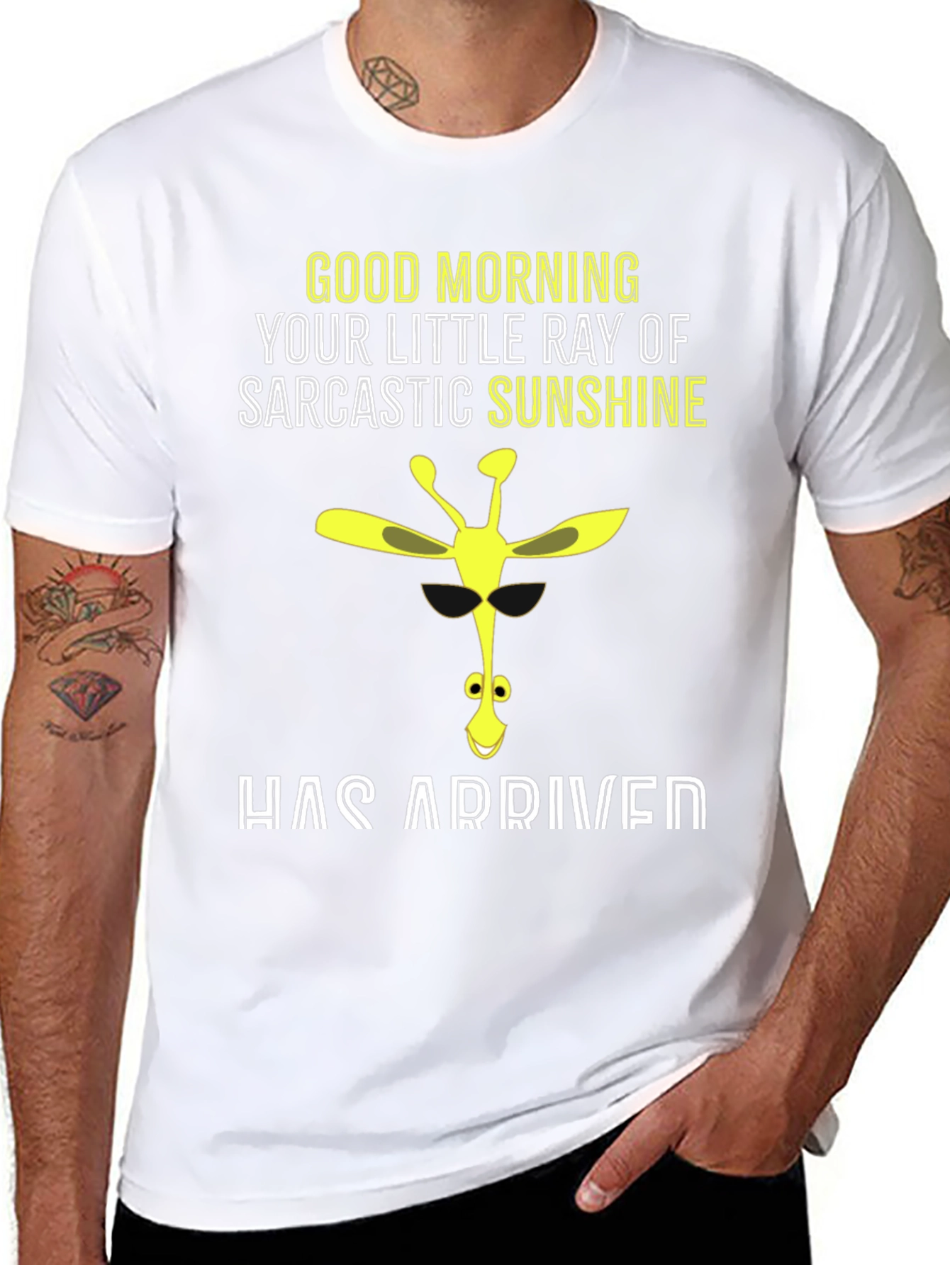 Sarcastic Sunshine Giraffe Graphic Tee