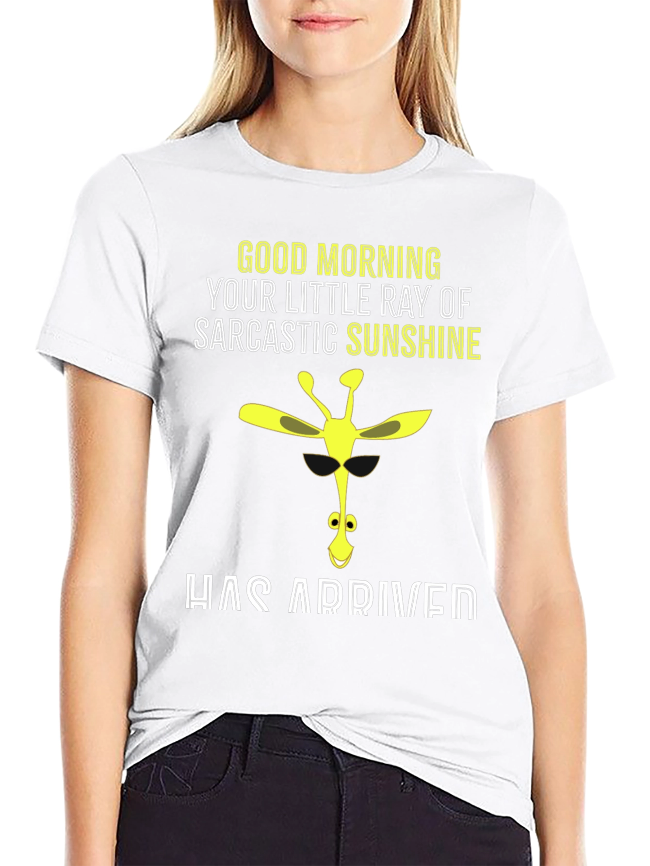 Sarcastic Sunshine Giraffe Graphic Tee