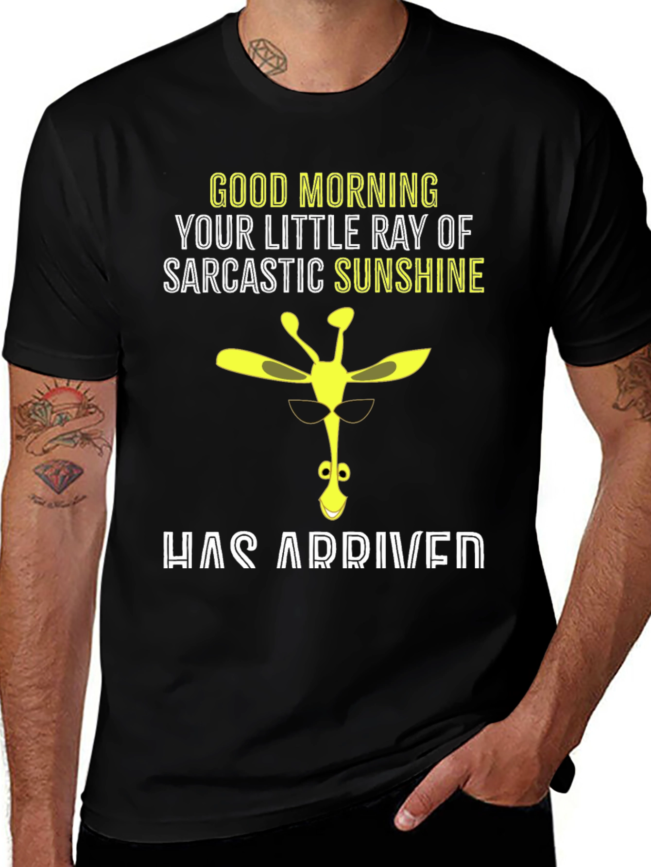 Sarcastic Sunshine Giraffe Graphic Tee