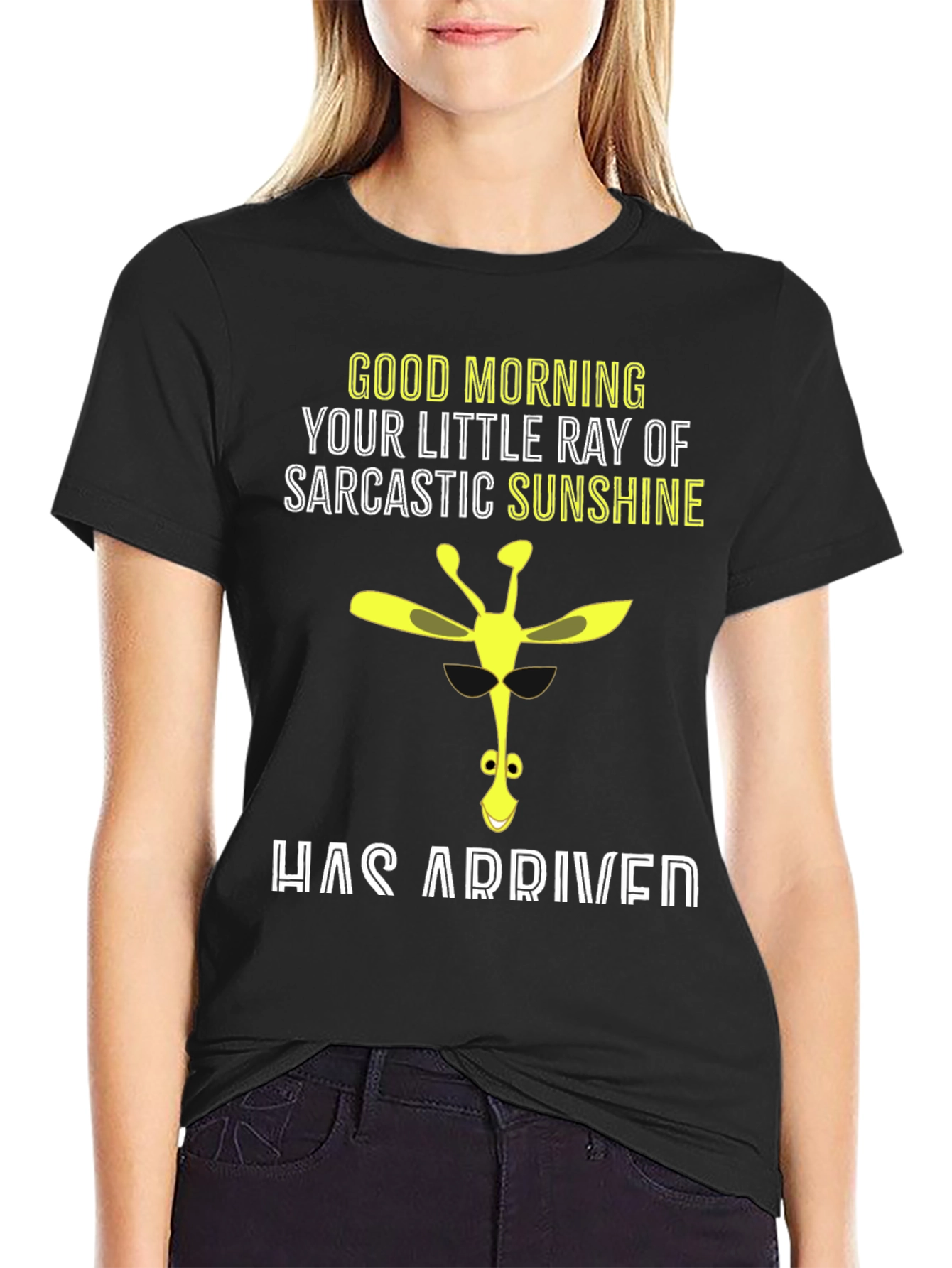 Sarcastic Sunshine Giraffe Graphic Tee