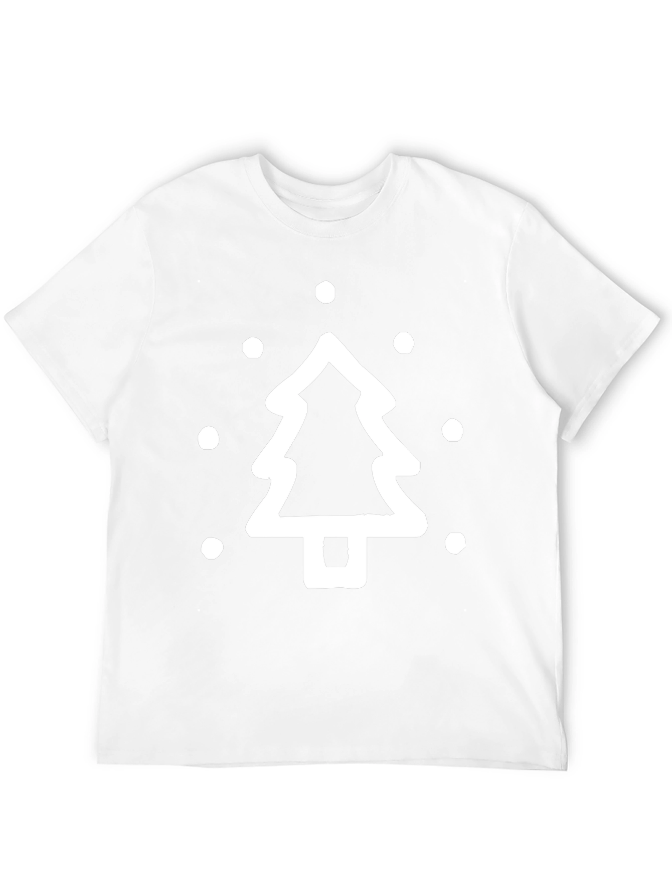 Christmas Tree Graphic Tee - Black Holiday Shirt