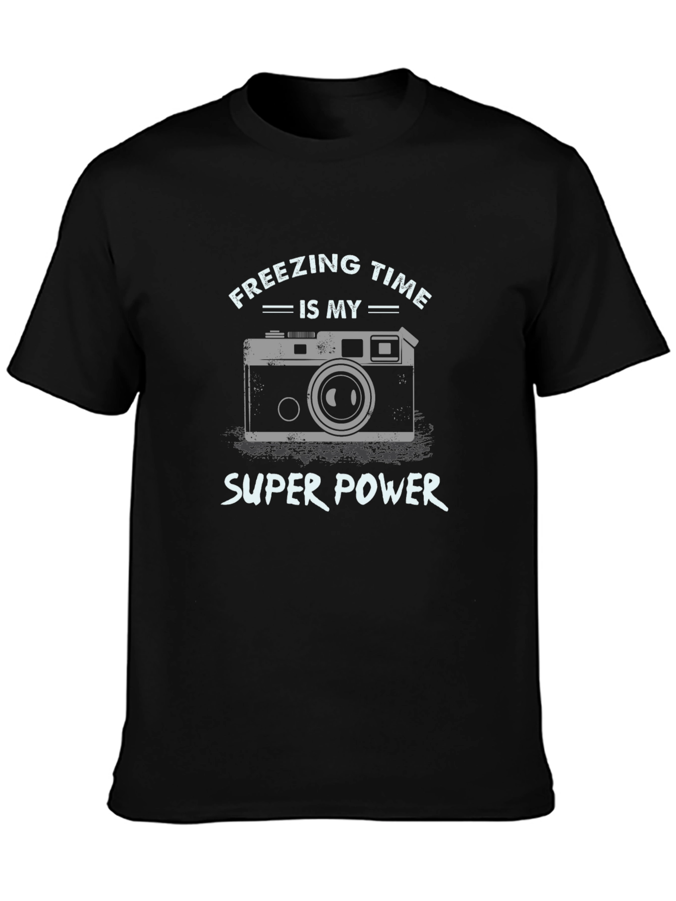 Freezing Time Super Power Camera Graphic T-Shirt