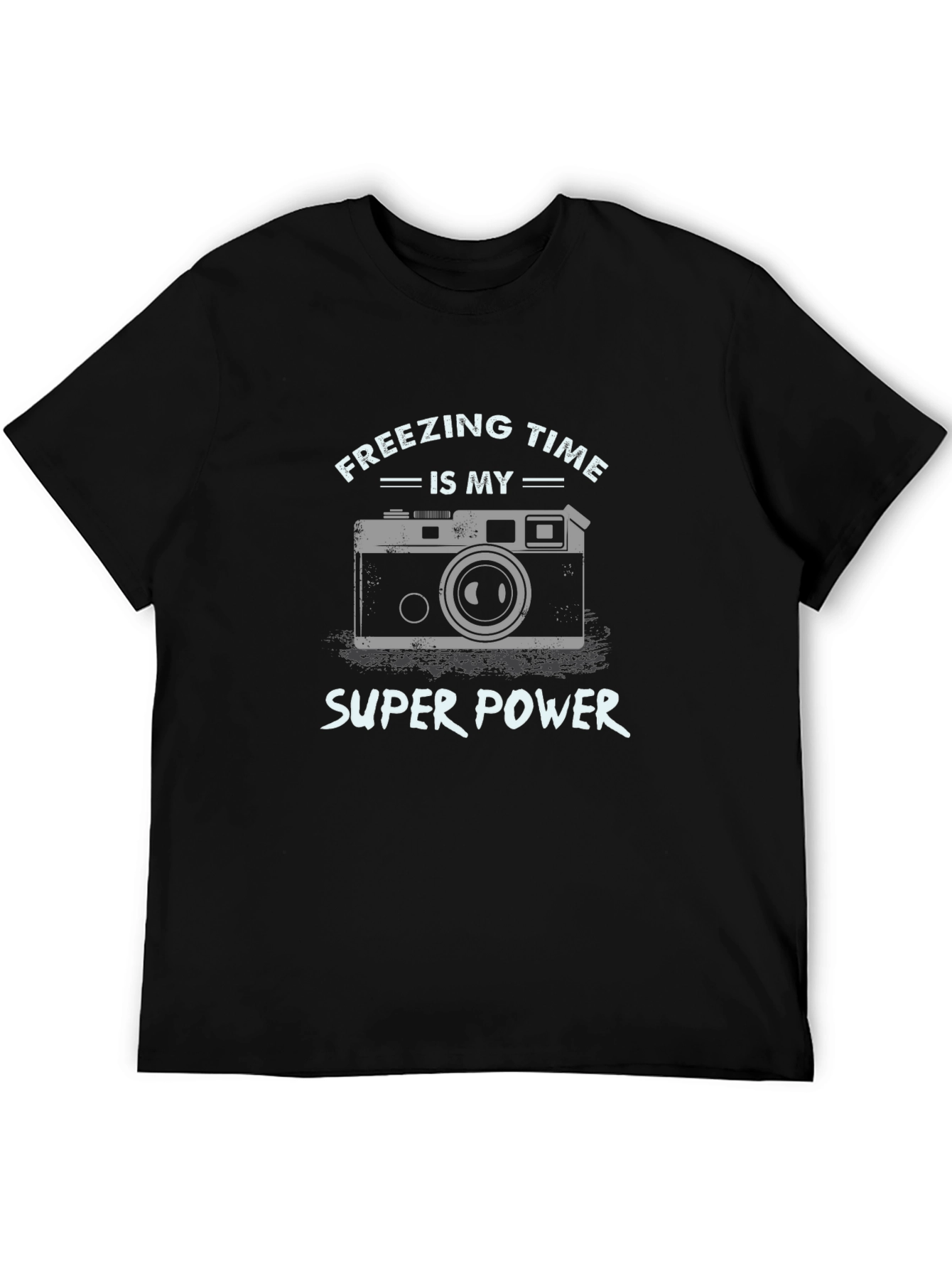 Freezing Time Super Power Camera Graphic T-Shirt